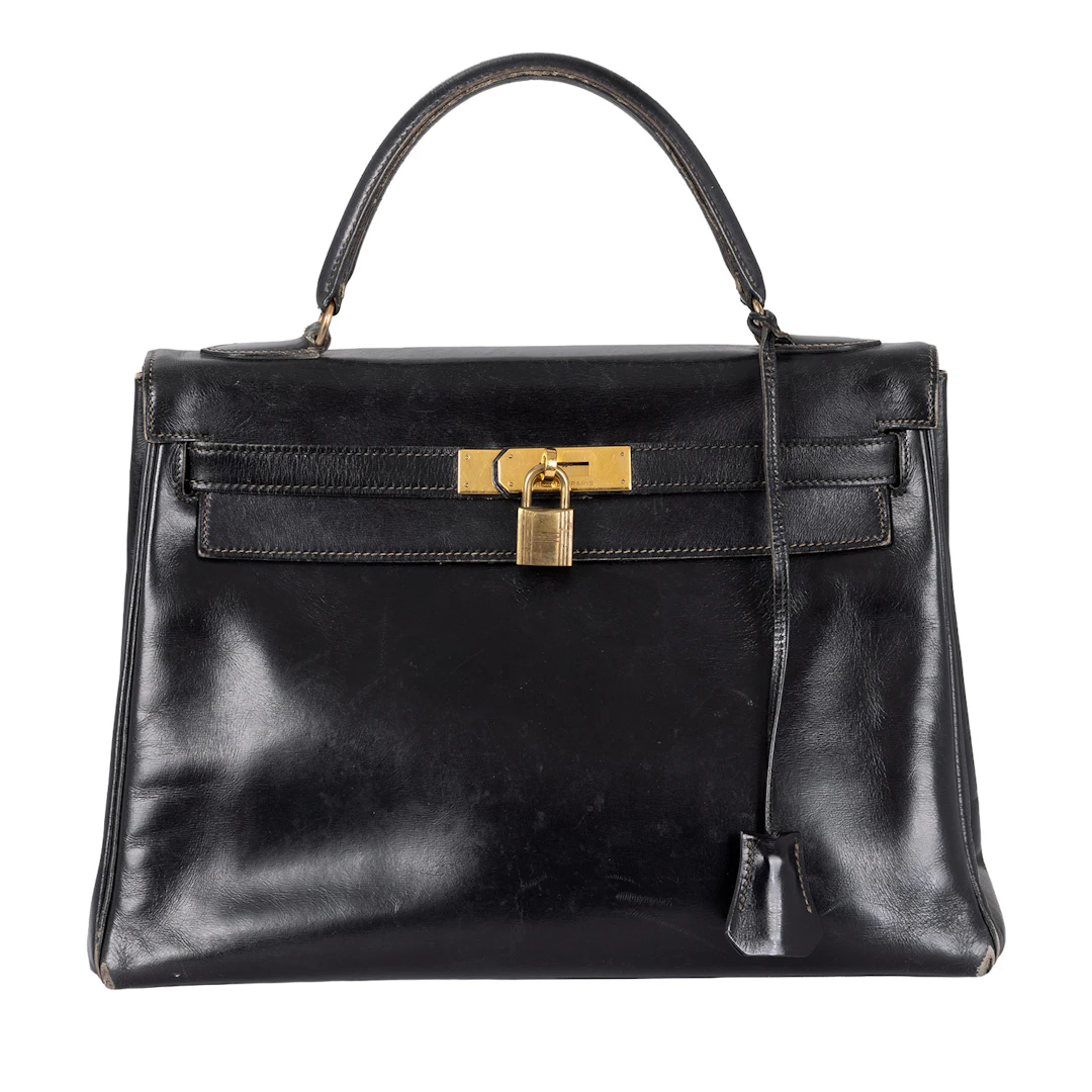 HERMÈS VINTAGE Handtasche "KELLY BAG 32", Koll.: 1985.
