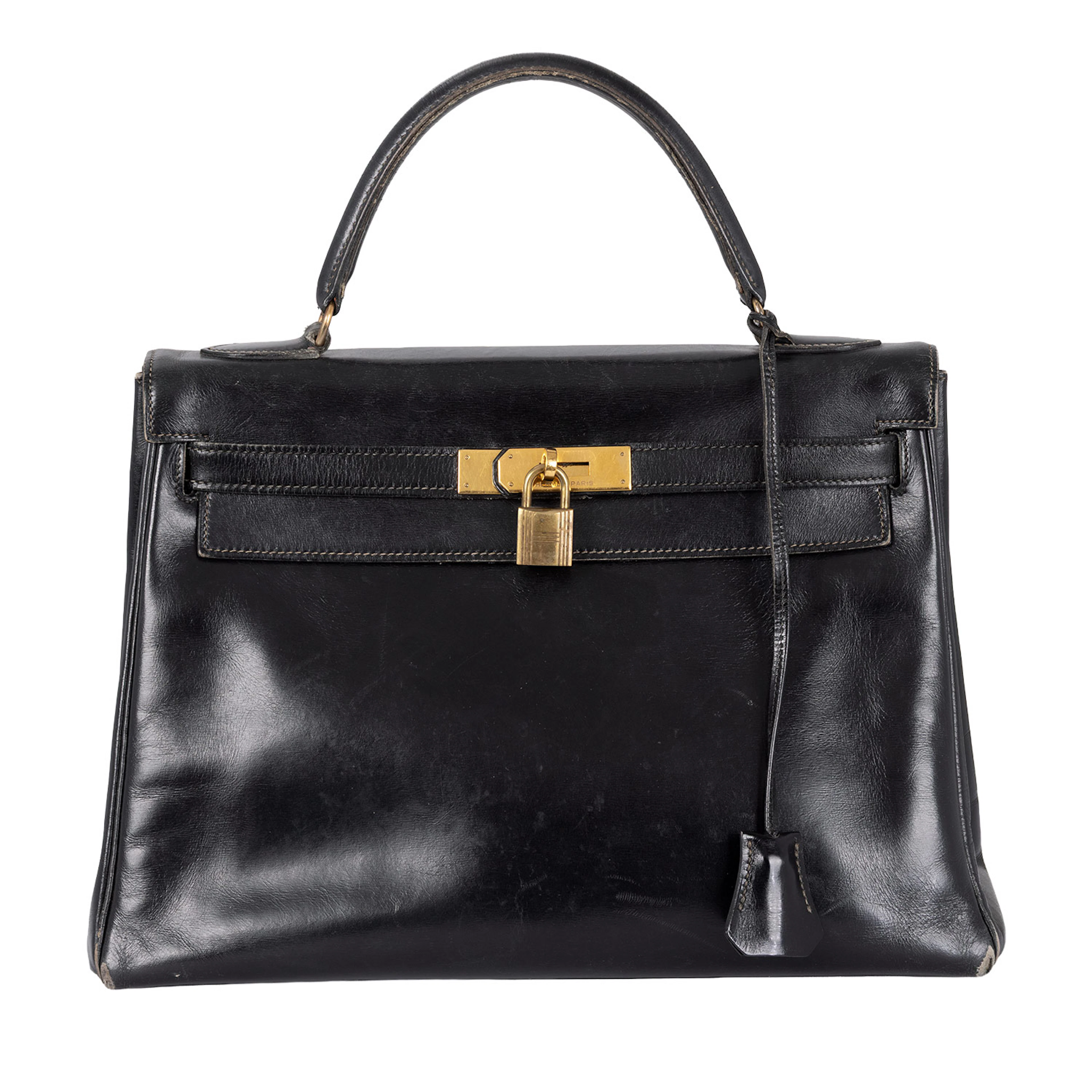HERMÈS VINTAGE Handtasche "KELLY BAG 32", Koll.: 1985.