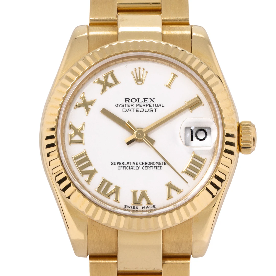 ROLEX Datejust 31 Ref 178278 "LC100" Damenuhr von 2010. Box und Papiere.