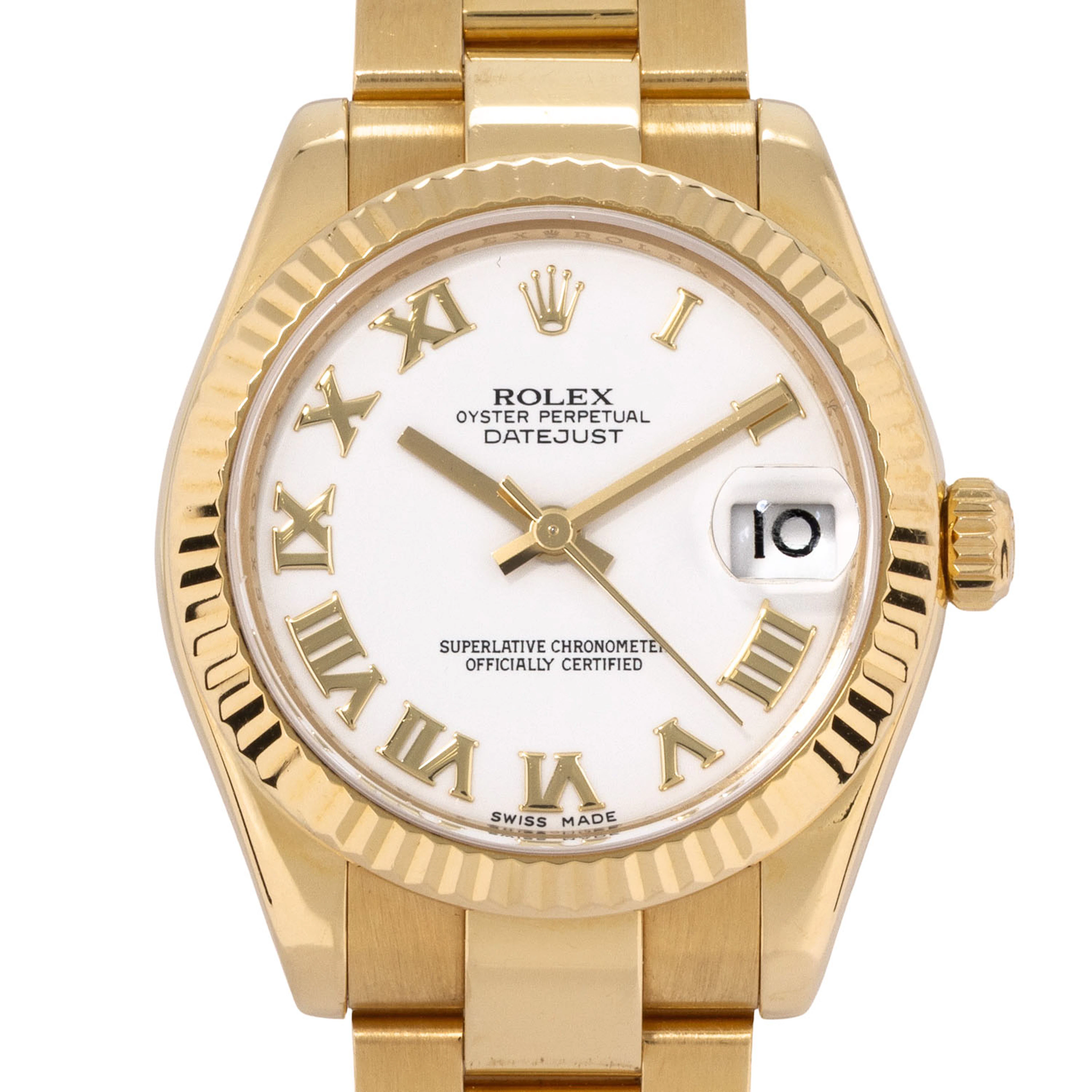 ROLEX Datejust 31 Ref 178278 "LC100" Damenuhr von 2010. Box und Papiere.