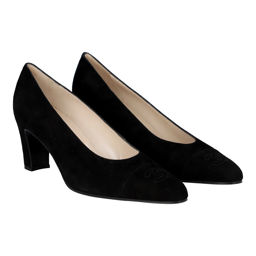 CHANEL VINTAGE Pumps, Gr. 39,5.