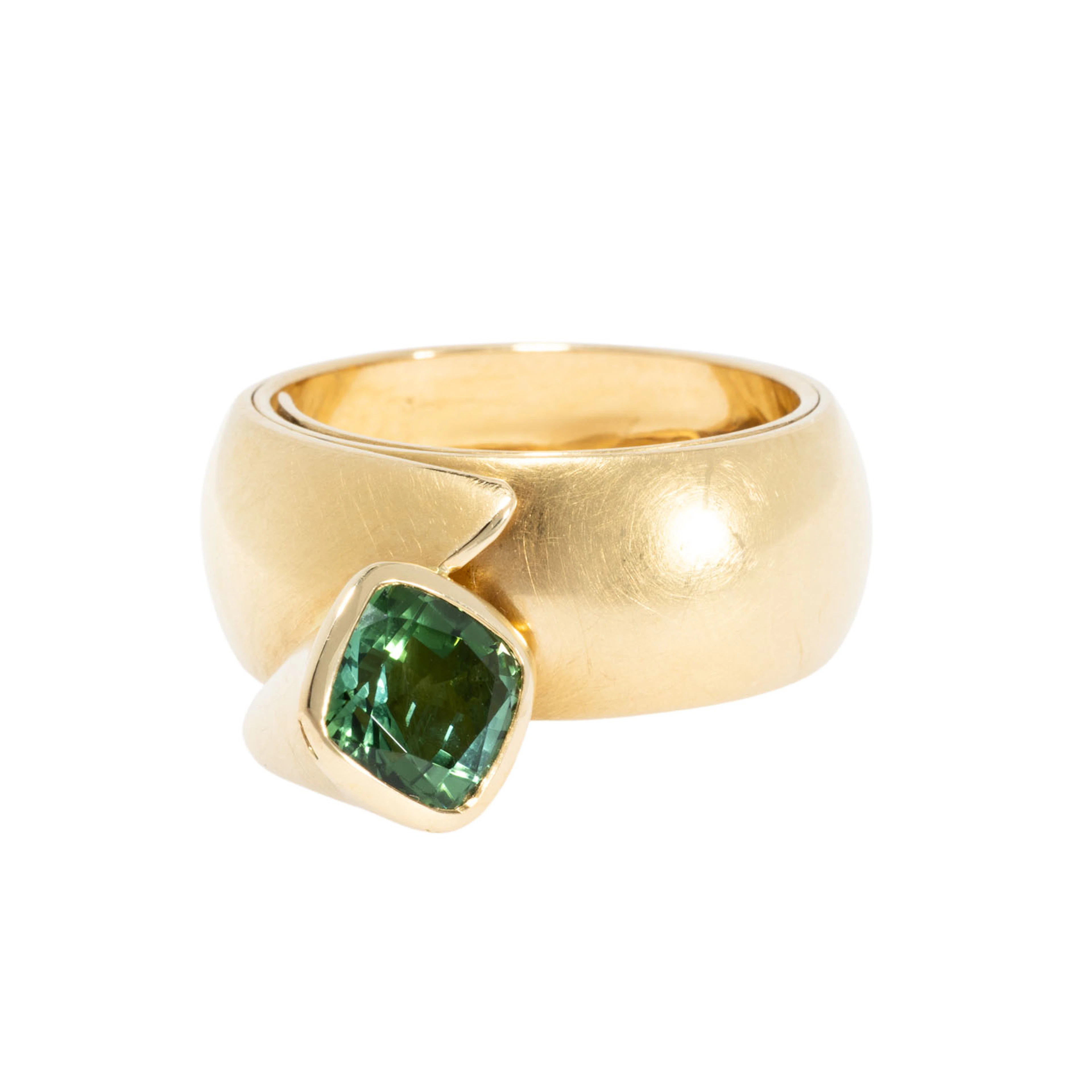 Ring mit grünem Turmalin
