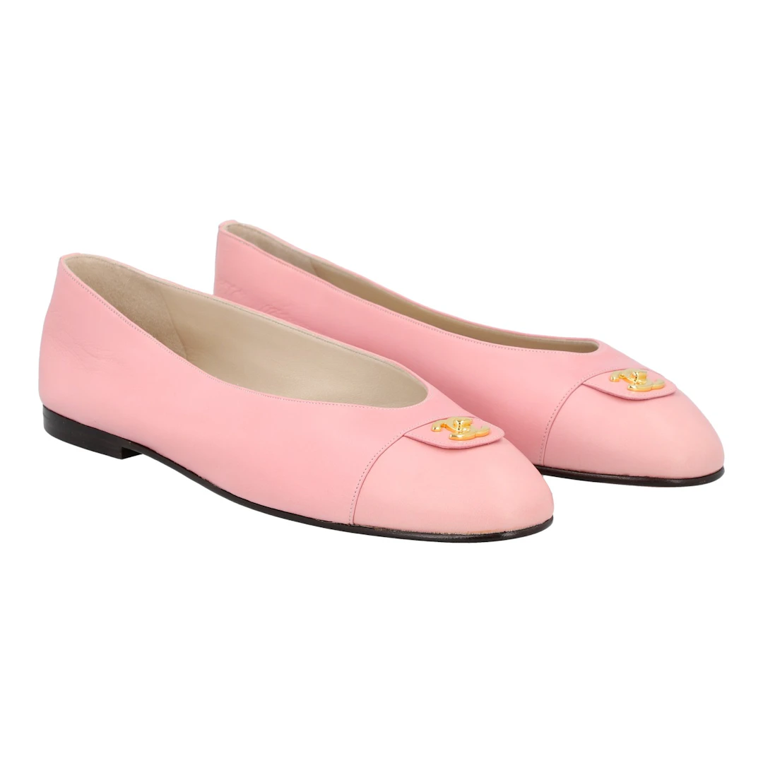 CHANEL VINTAGE Ballerinas, Gr. 38,5.