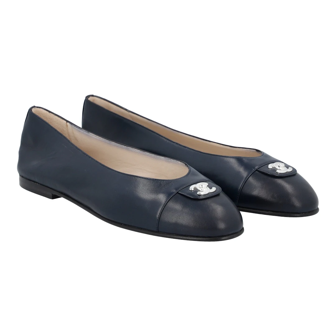 CHANEL VINTAGE Ballerinas, Gr. 38,5.