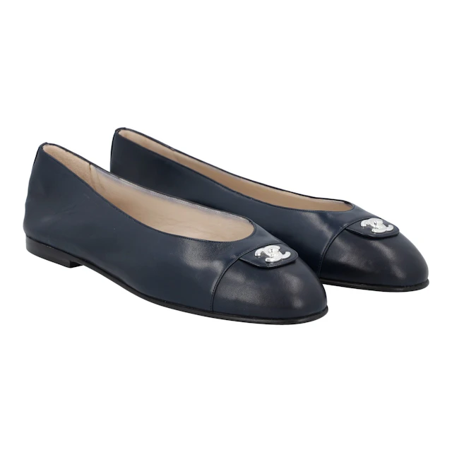 CHANEL VINTAGE Ballerinas, Gr. 38,5.