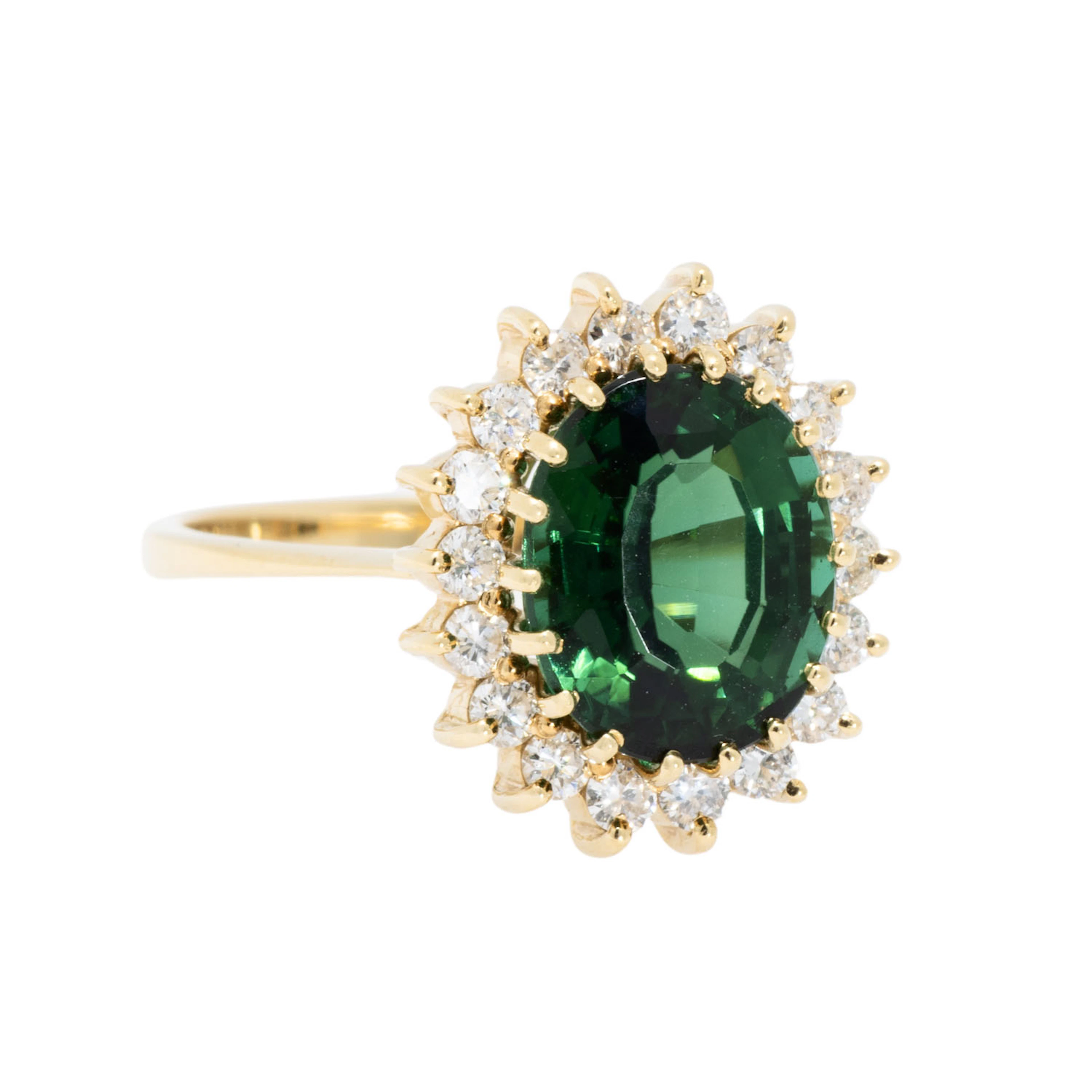 H.STERN Ring mit grünem Turmalin und Brillanten