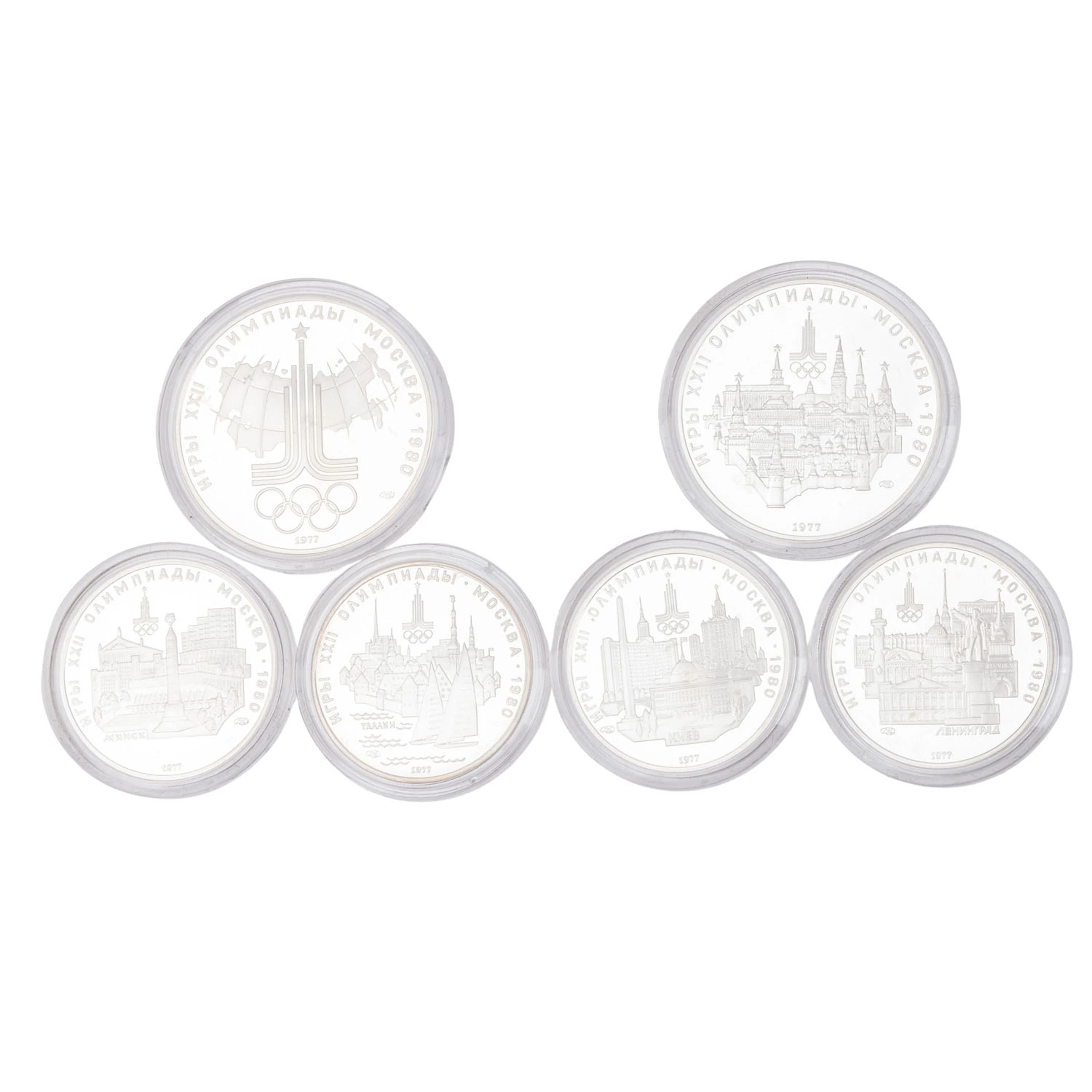 Russland/SILBER - Olympische Spiele Moskau 1980 Set