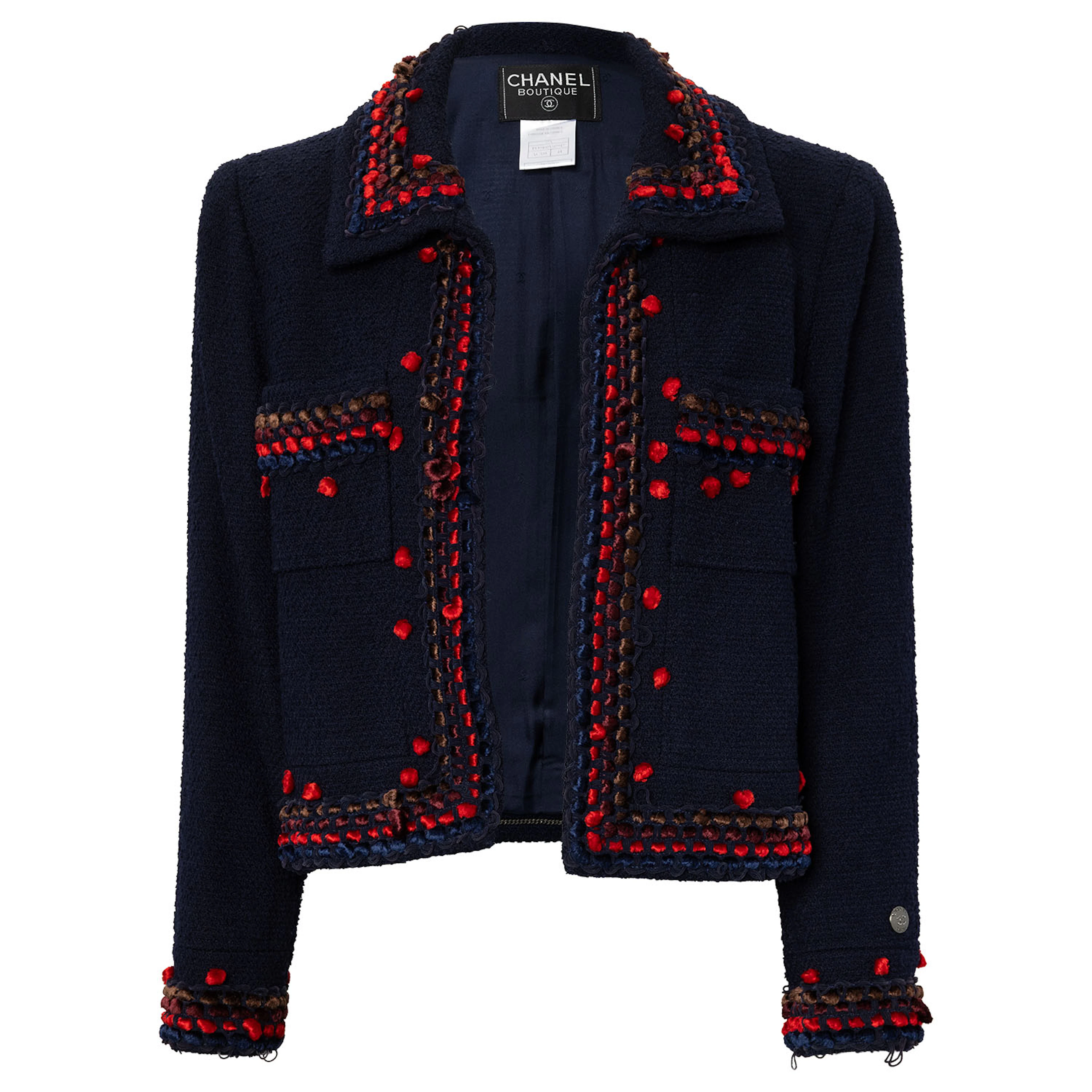CHANEL BOUTIQUE VINTAGE Jacke, Gr. ca. 38/40, Koll.: A1997.