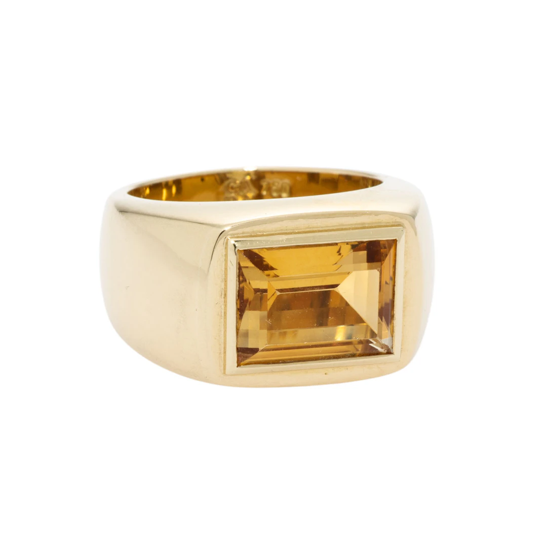 CADA Ring mit Citrin
