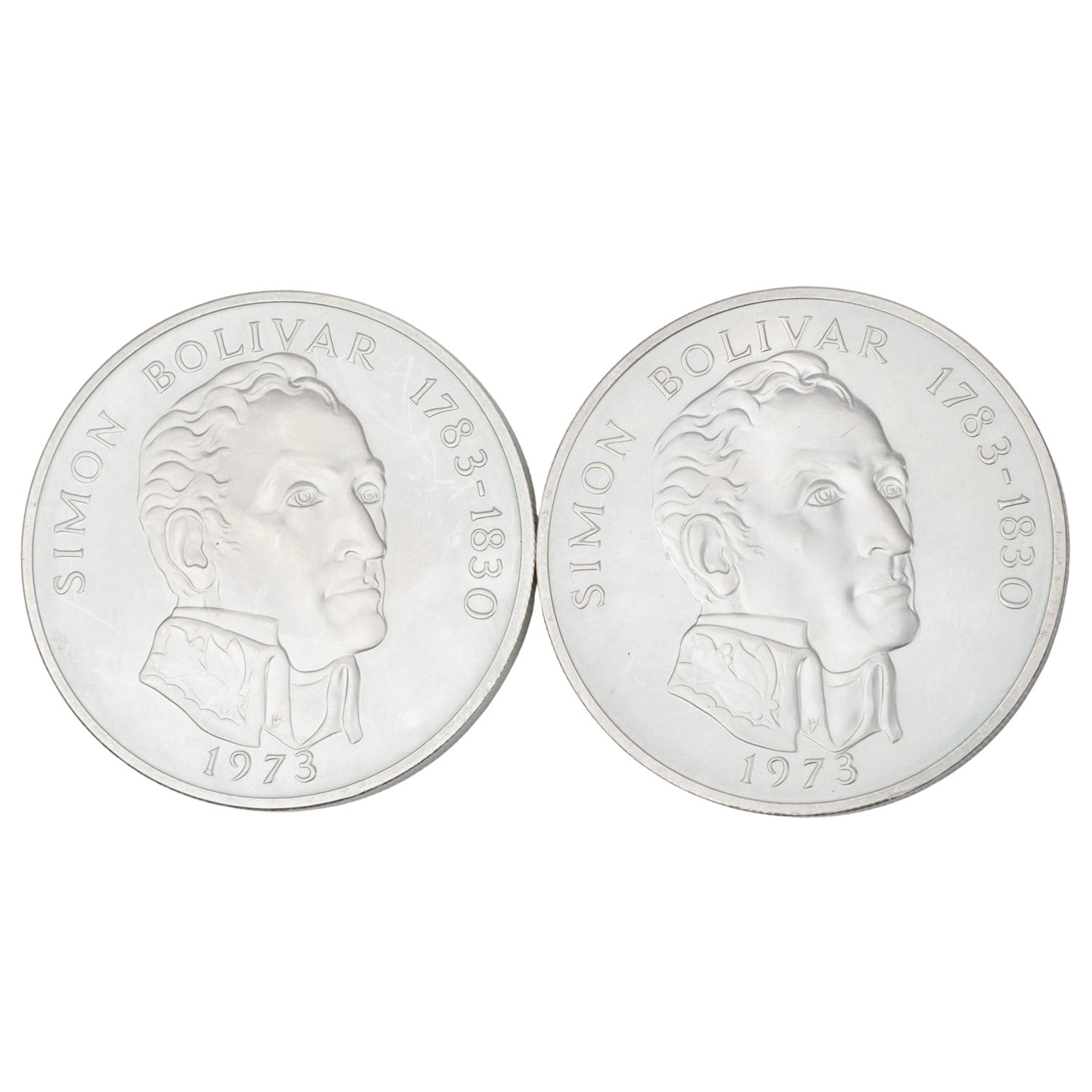 Panama/SILBER – 2 x 20 Balboas 1973