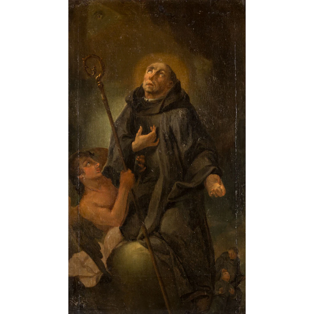 ITALIENISCHER MEISTER "Die Ekstase des Heiligen Benedikt"