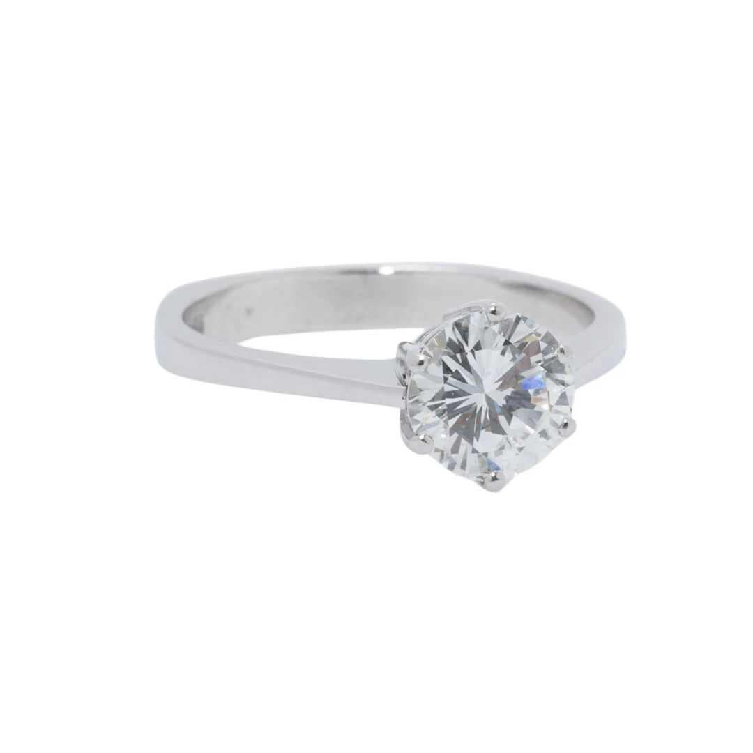 Ring mit Brillant ca. 1,4 ct
