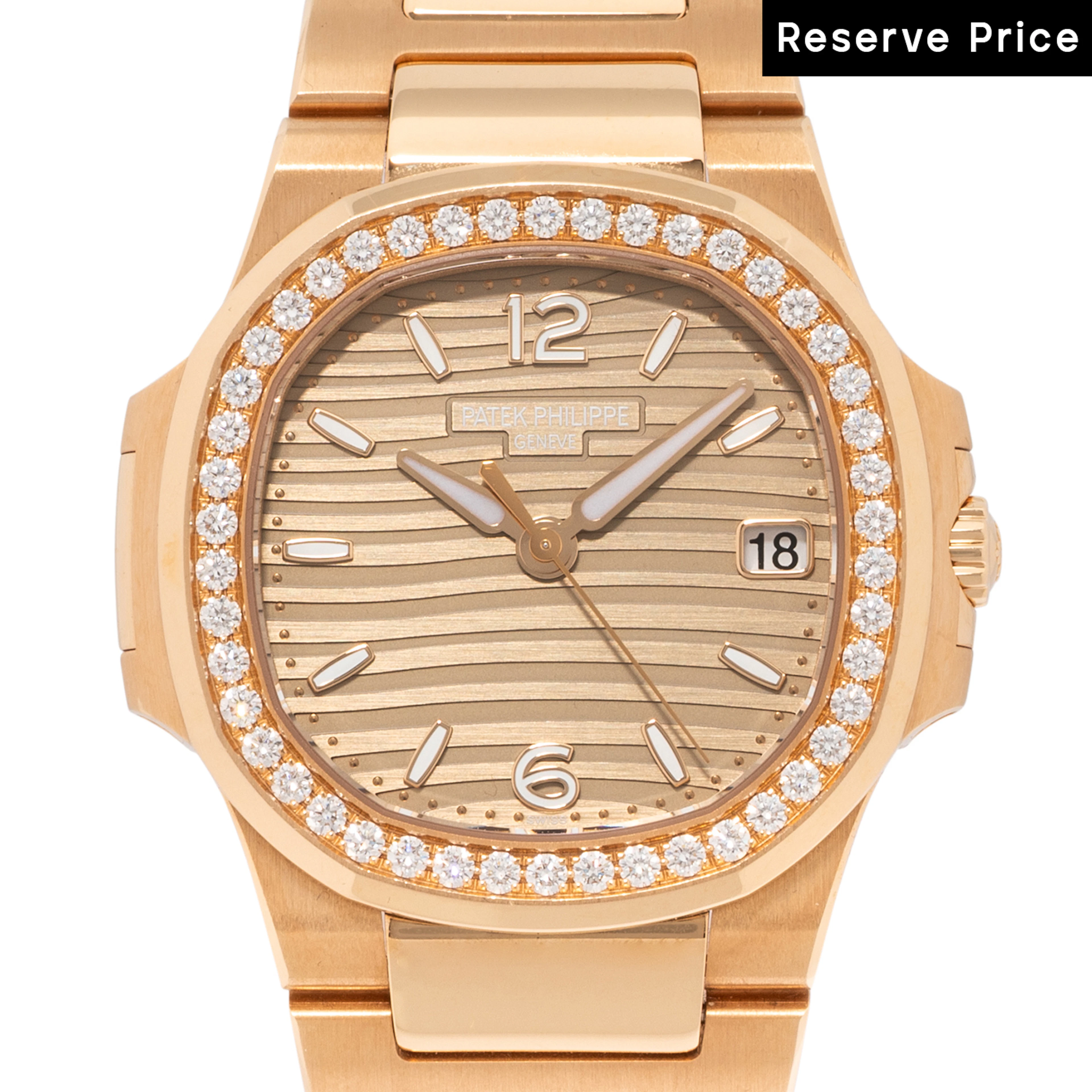 PATEK PHILIPPE Nautilus "Factory Diamonds" Damenuhr, Ref. 7010/1R-012.