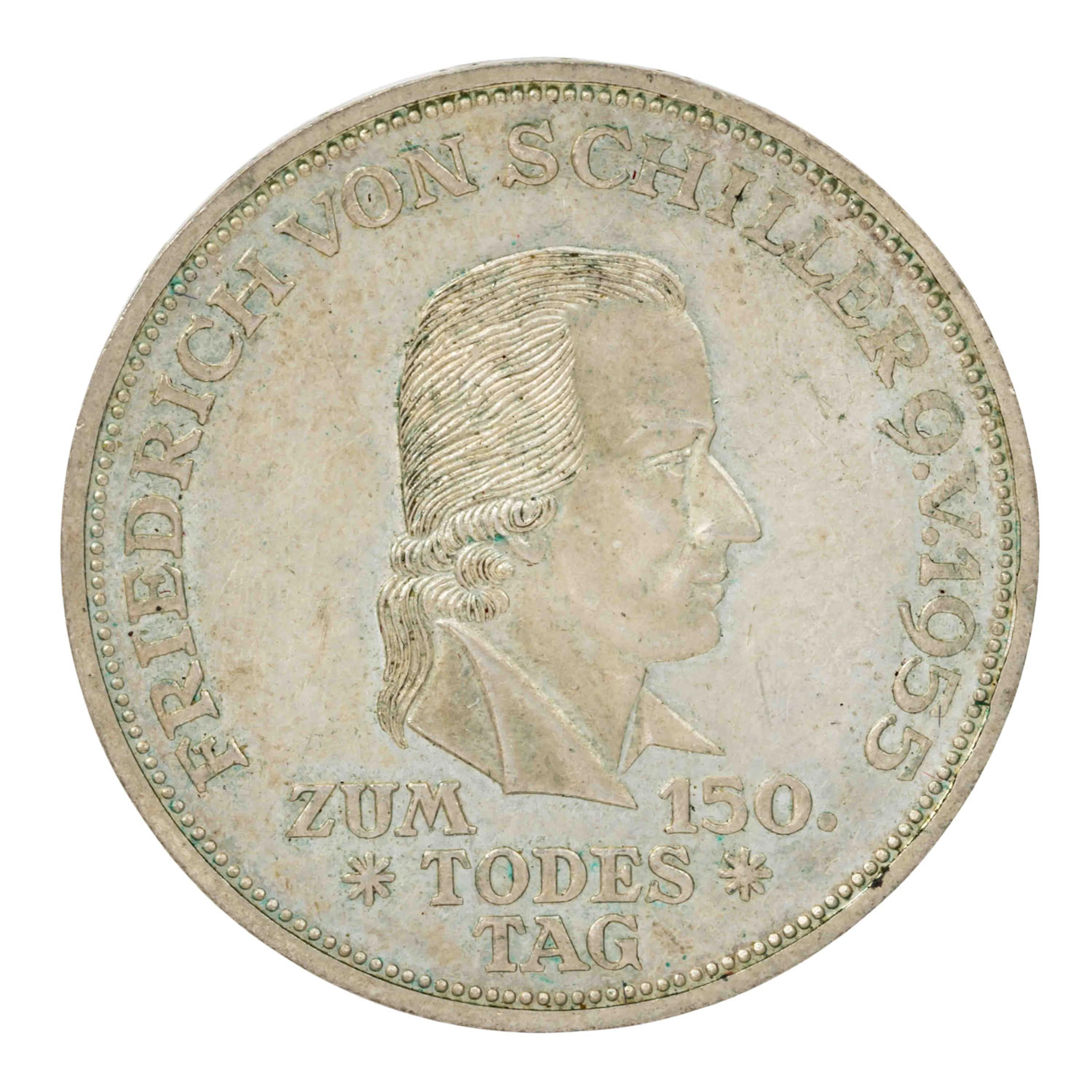 Deutschland - 5 DM Friedrich Schiller 1955-F