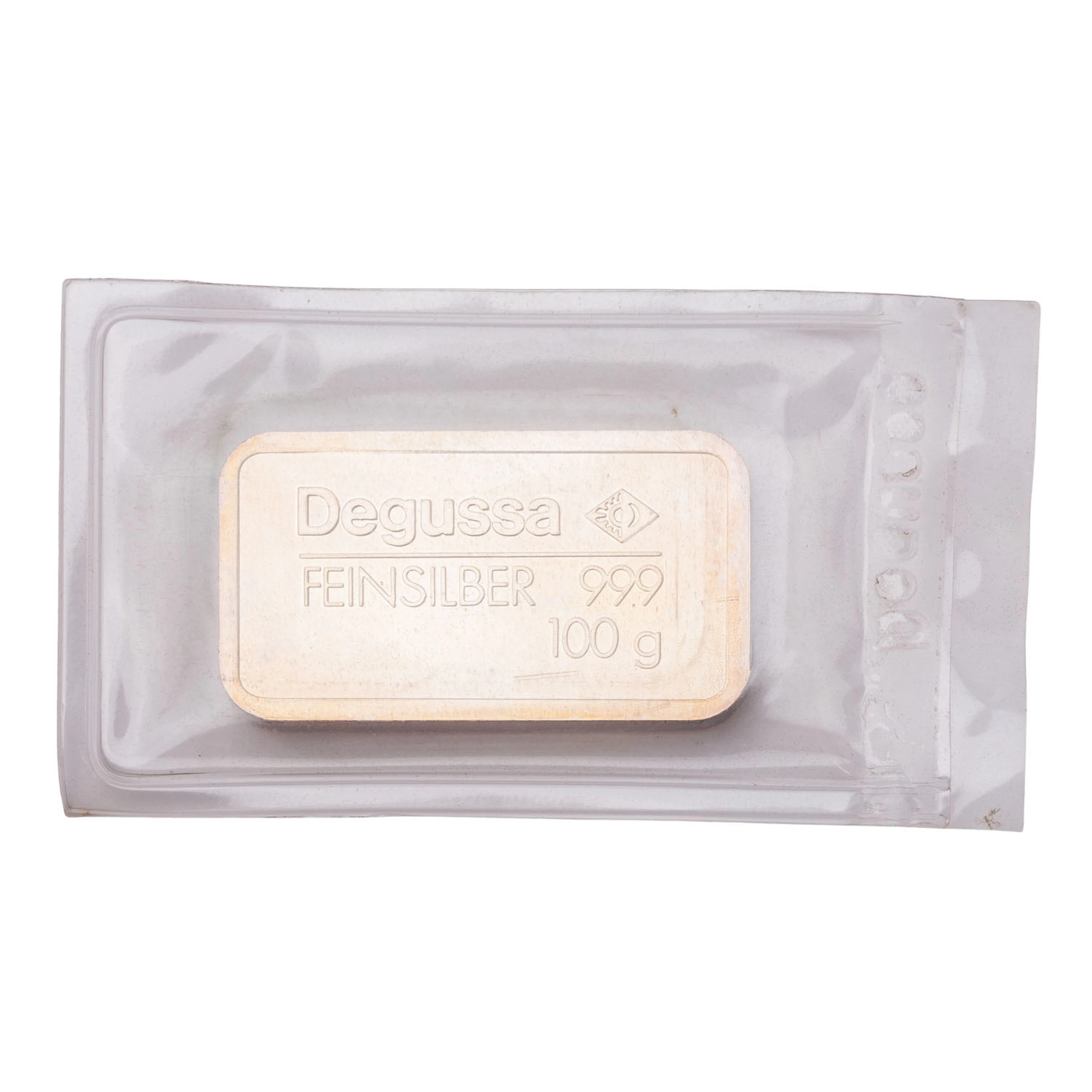 SILBER - 1 x Silberbarren 100g, Degussa
