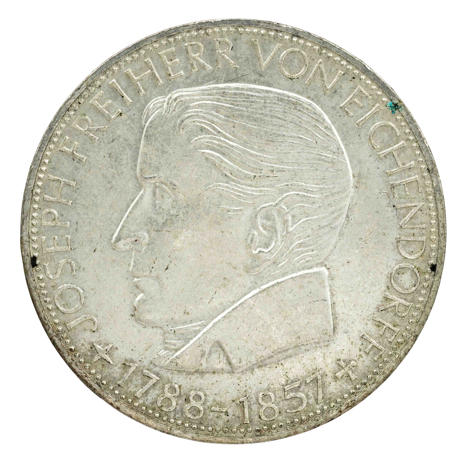 Deutschland - 5 DM 'Eichendorff' 1957-J