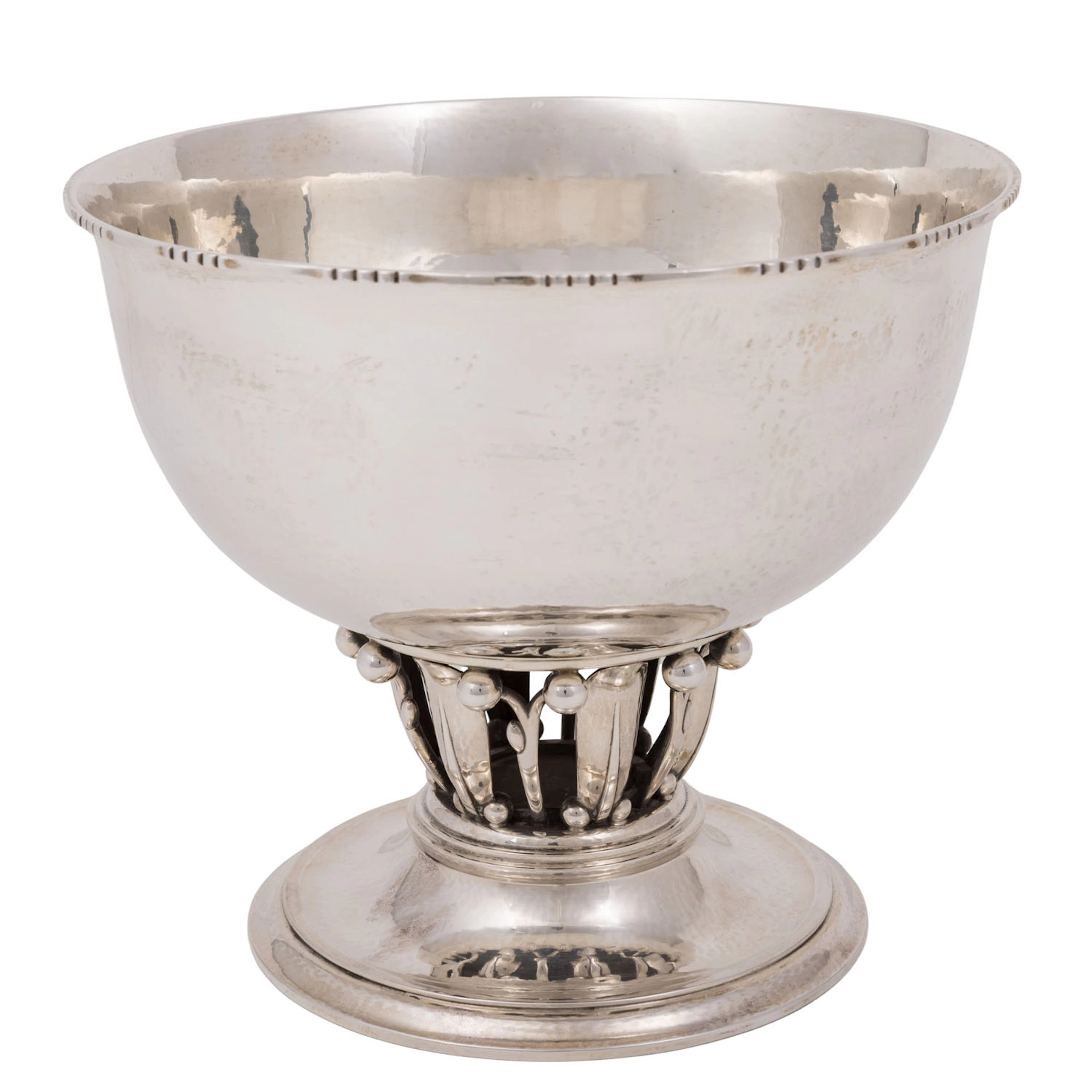 GEORG JENSEN Aufsatzschale medium 'Louvre', 925 Silber, 1925-1932