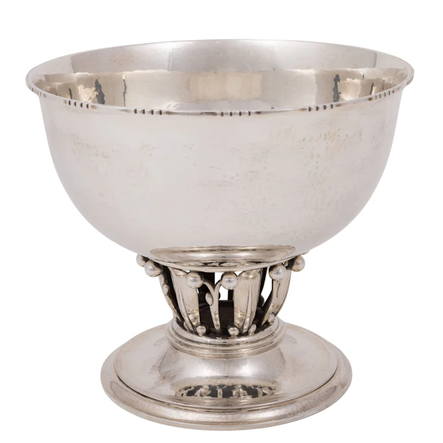 GEORG JENSEN Aufsatzschale medium 'Louvre', 925 Silber, 1925-1932