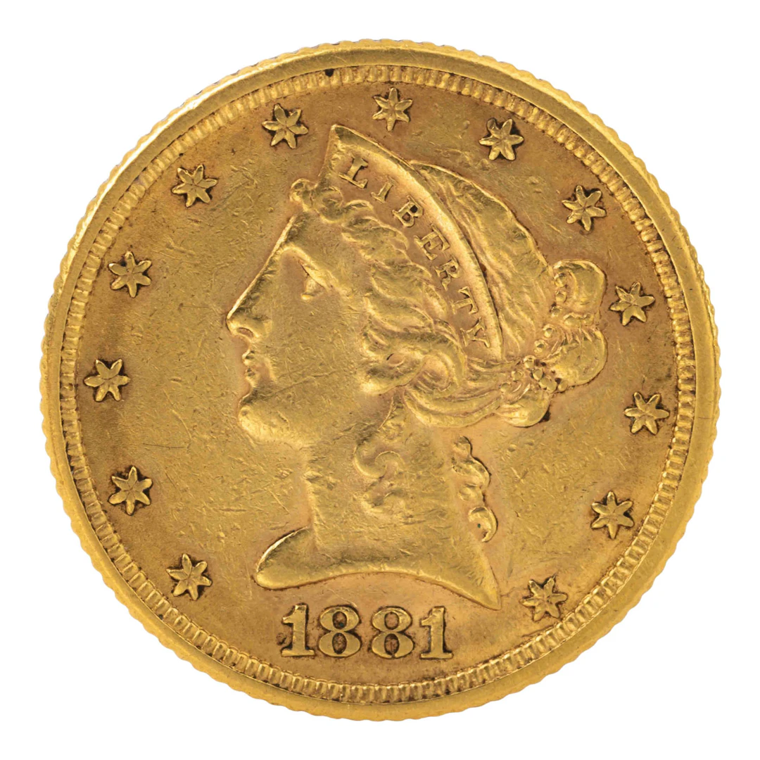 USA/GOLD – 5 Dollar 1881, Liberty Head