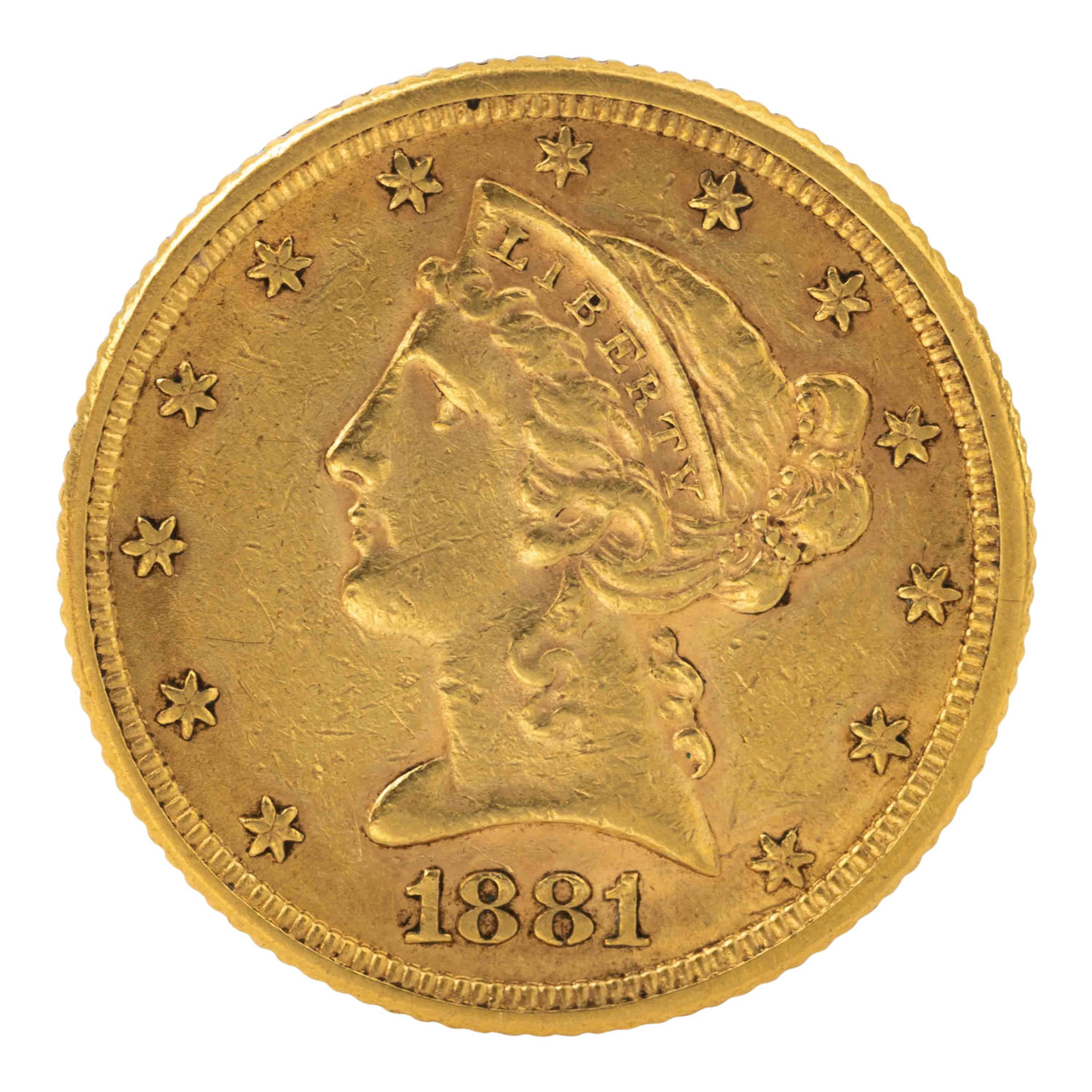 USA/GOLD – 5 Dollar 1881, Liberty Head