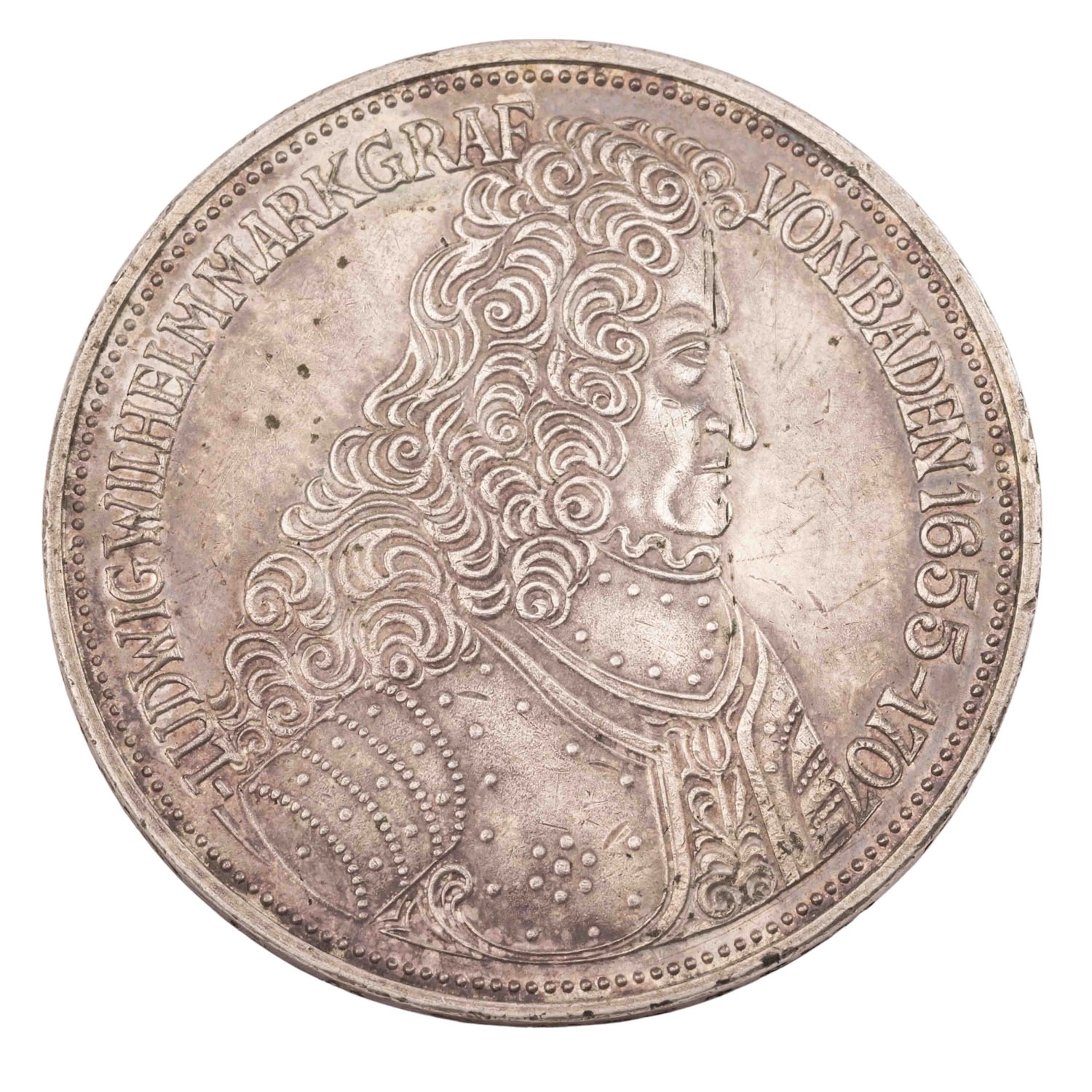 BRD/SILBER – 5 DM 1955/G, Markgraf von Baden