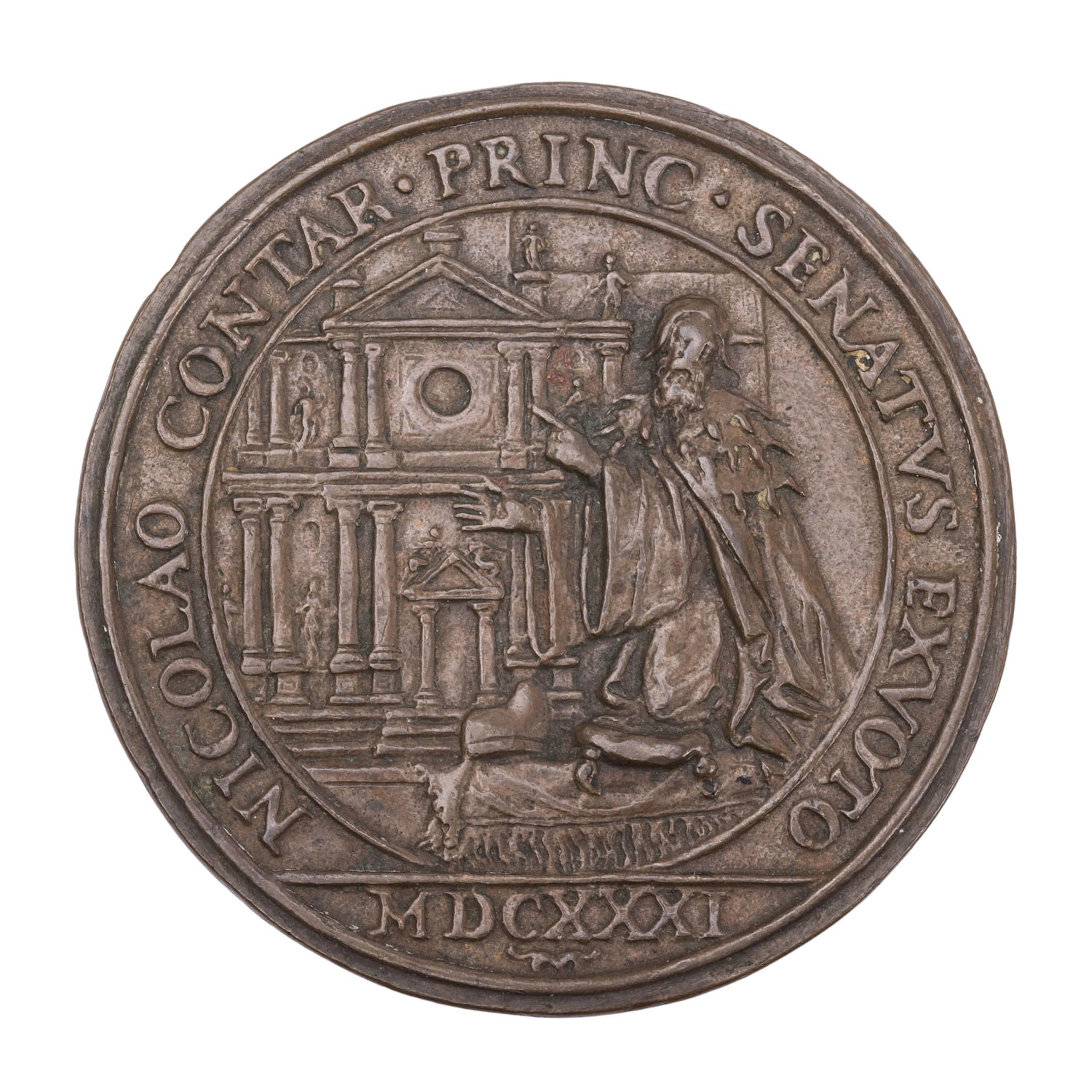 Venedig/Mittelalter – Bronzemedaille 1631, Nicolò Contarini