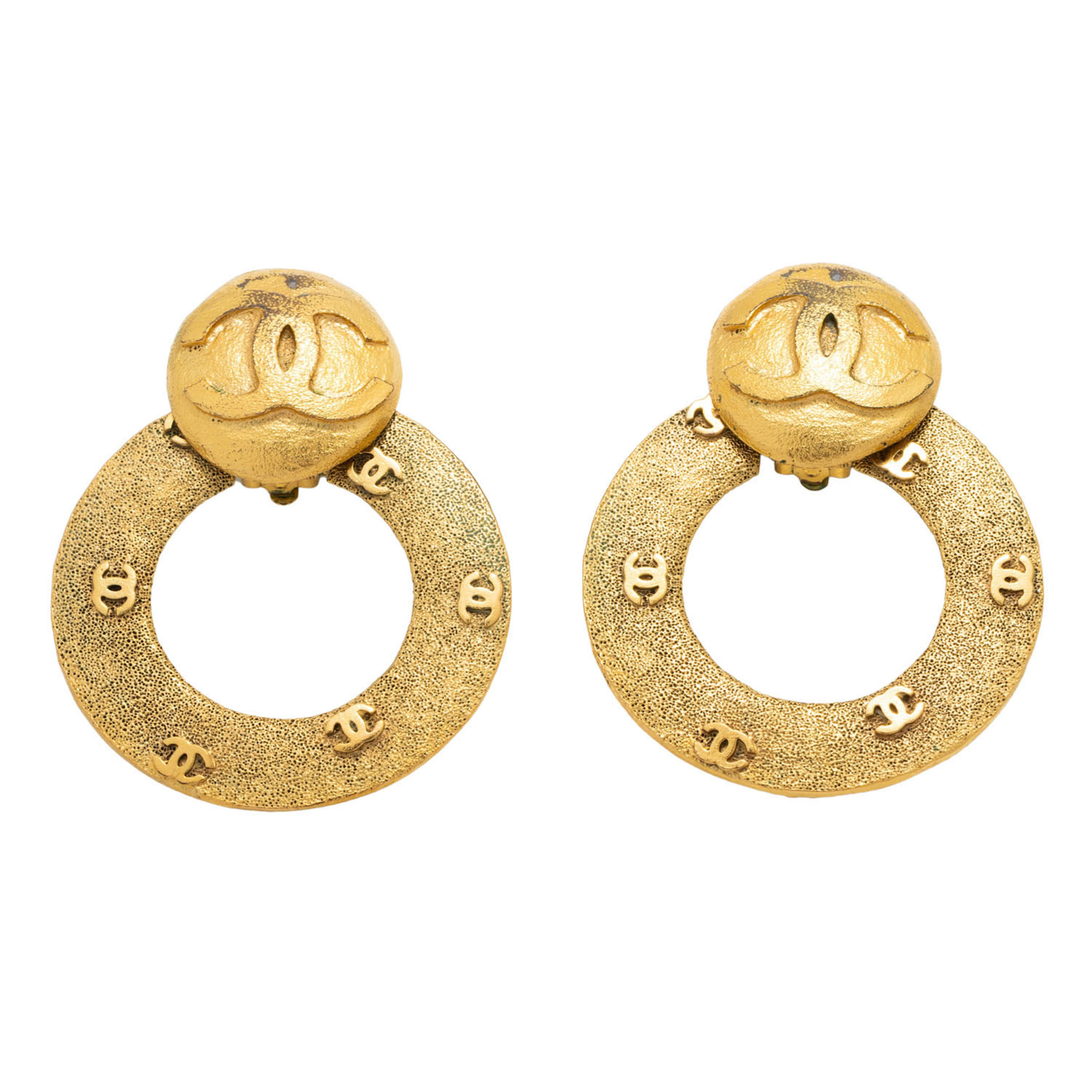 CHANEL VINTAGE Ohrclips "2-WAY", 80er/90er-Jahre.
