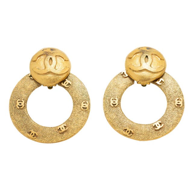 CHANEL VINTAGE Ohrclips "2-WAY", 80er/90er-Jahre.