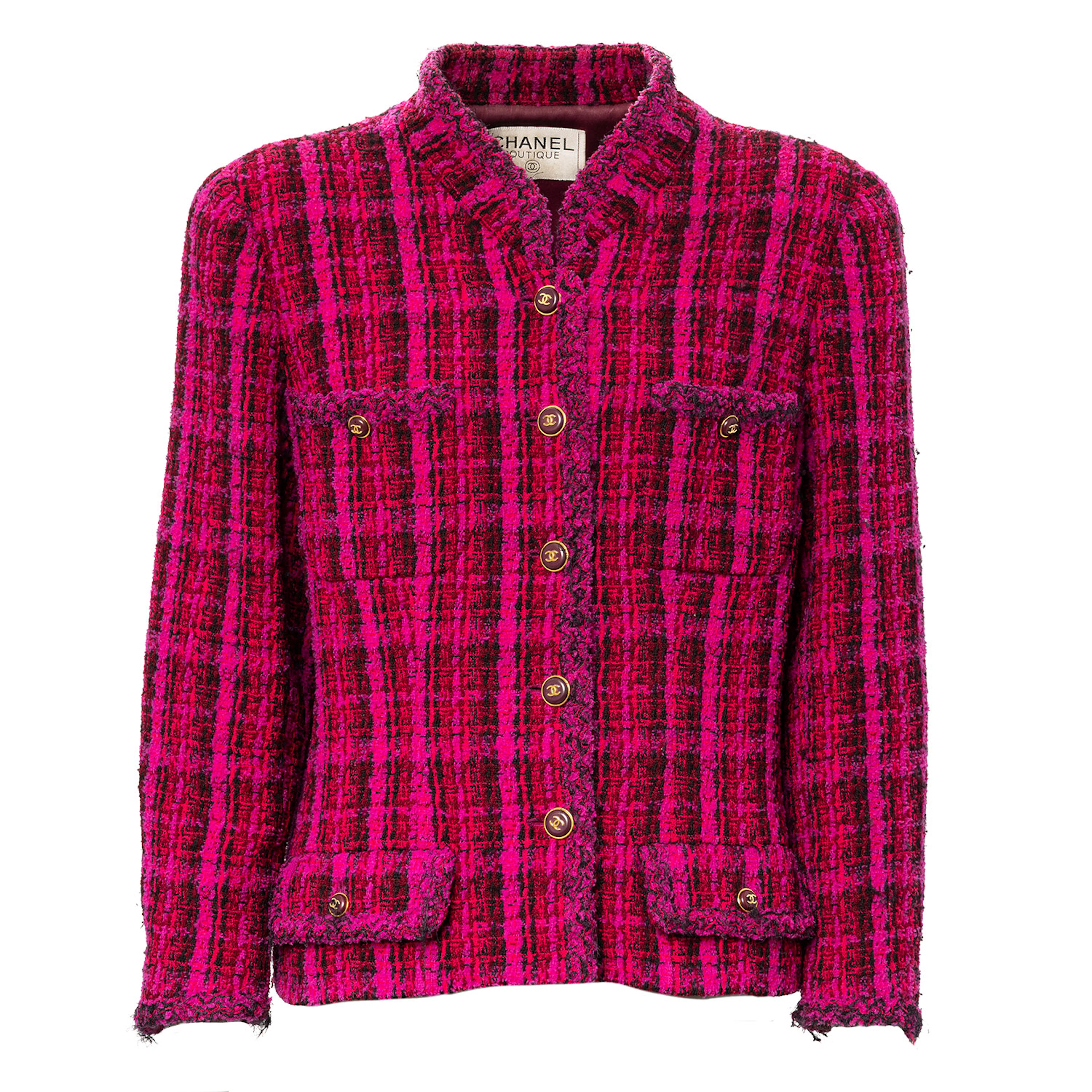 CHANEL BOUTIQUE VINTAGE Jacke, Gr. ca. 38, Koll.: A 1995.