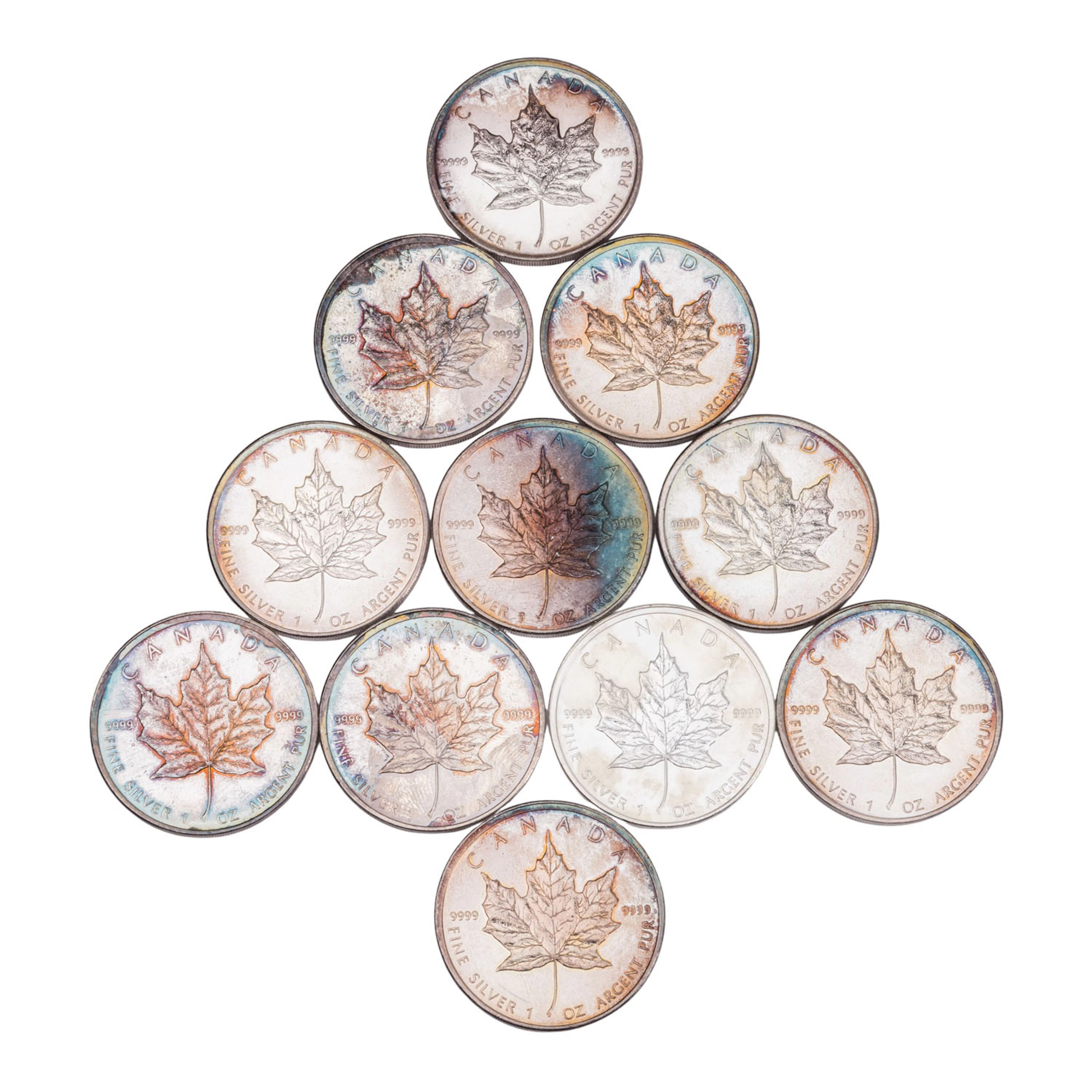 Kanada/SILBER - 11x 5 Dollar 2009 Maple Leaf