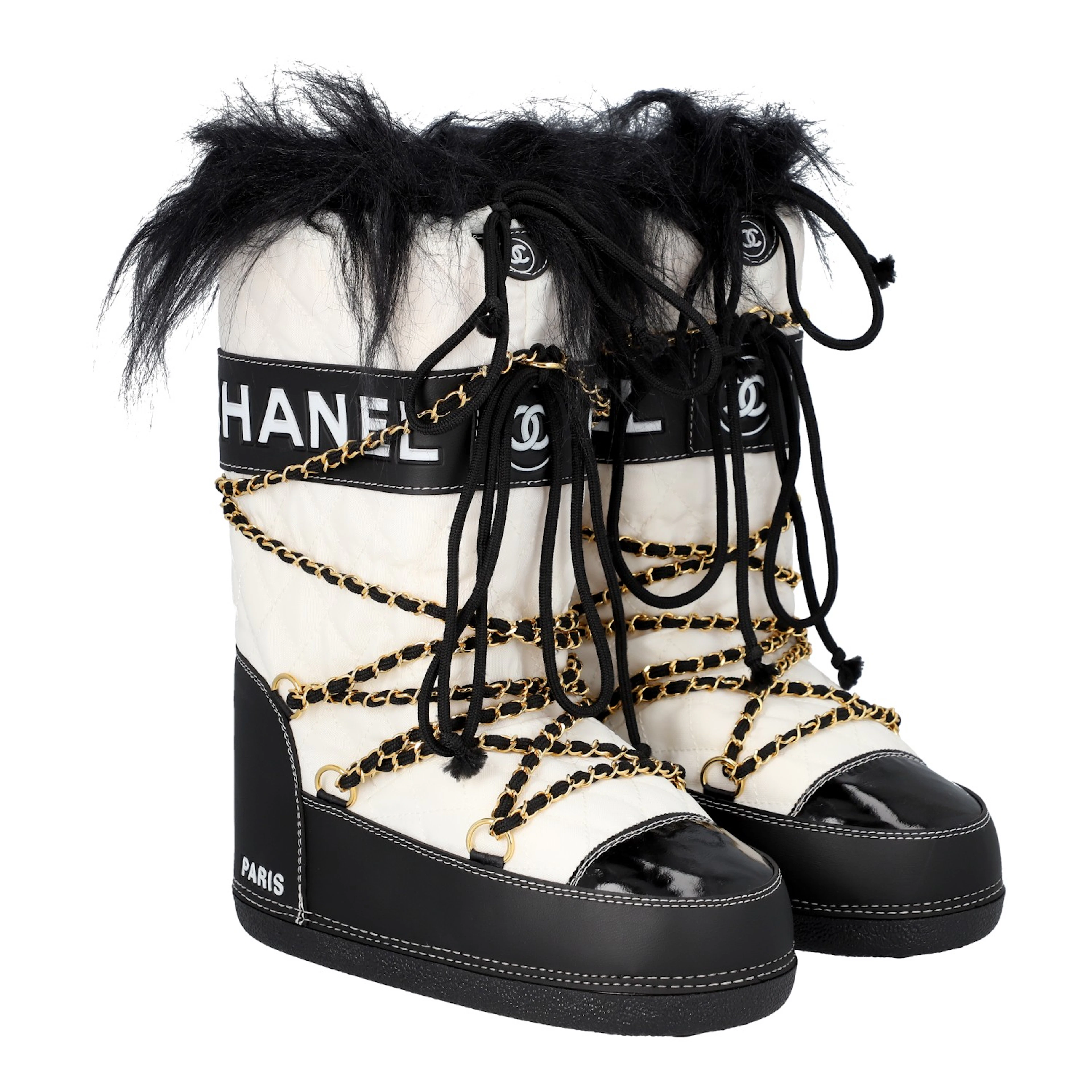 CHANEL VINTAGE Moonboots, Gr. 38-40, Koll.: F/W 1993.
