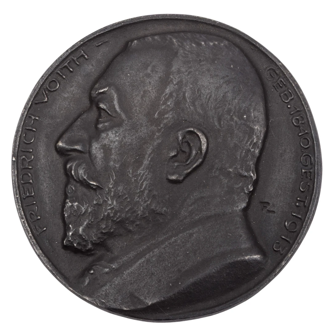 Heidenheim - Eisengussmedaille "50 Jahre Firma Voith" 1917