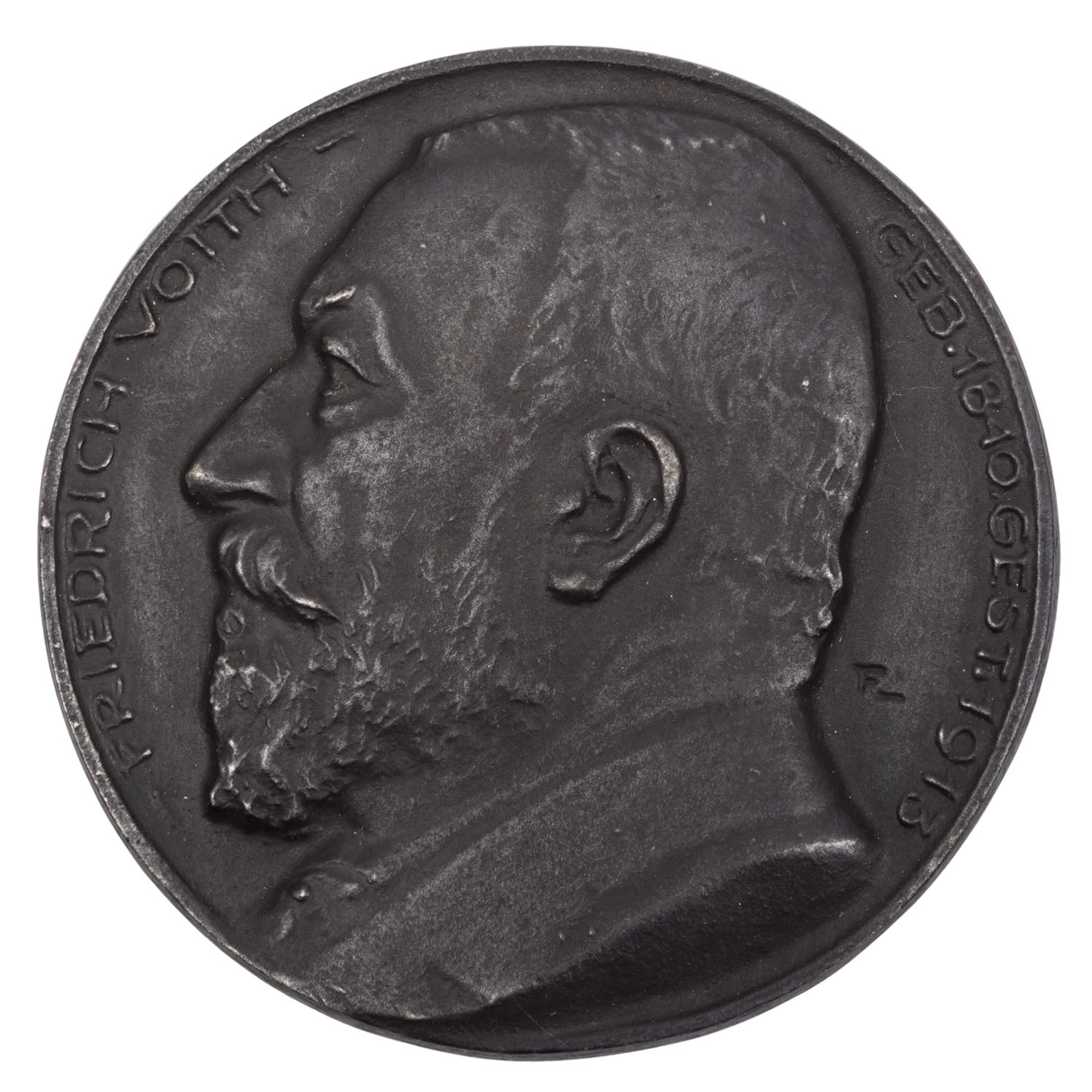 Heidenheim - Eisengussmedaille "50 Jahre Firma Voith" 1917