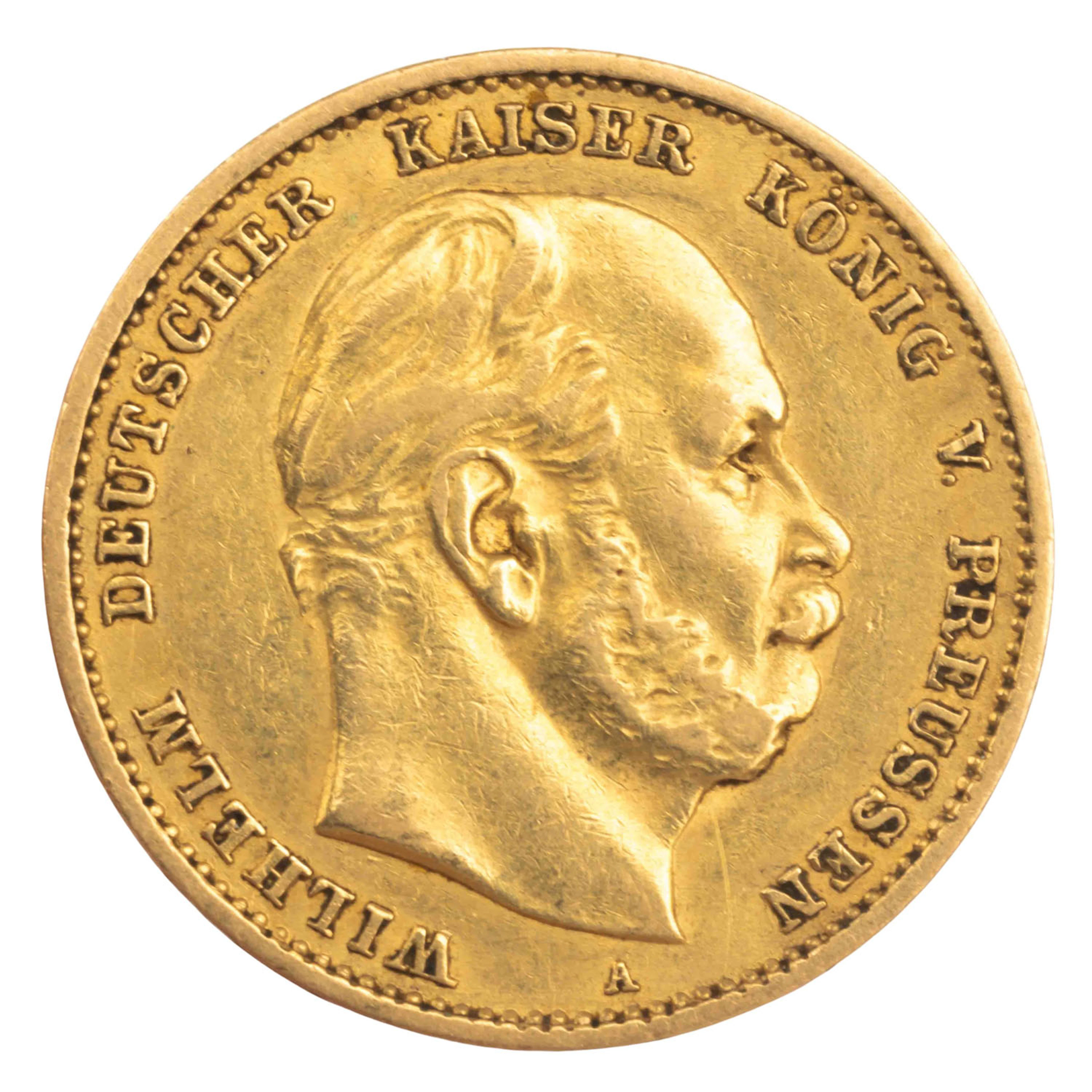 Preußen/GOLD – 10 Mark 1877, Wilhelm I.