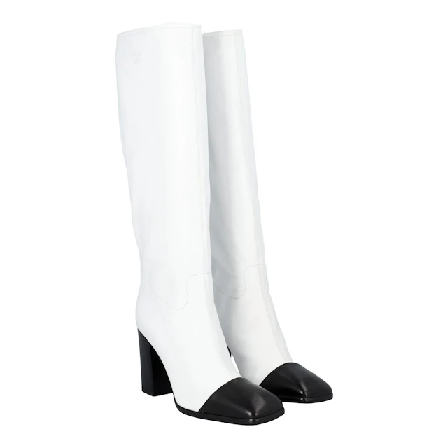 CHANEL VINTAGE Stiefel, Gr. 38,5