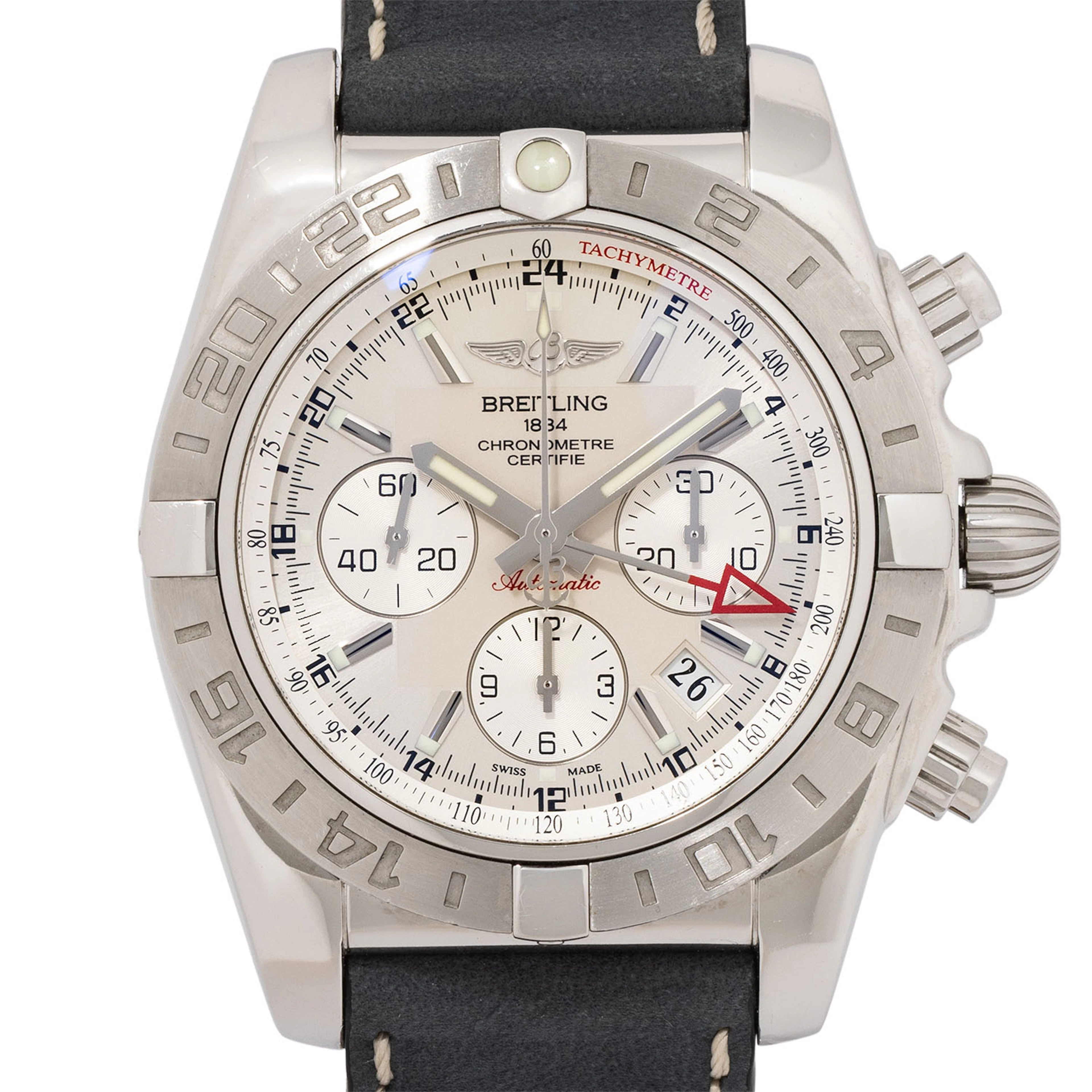 BREITLING Chronomat GMT Herren-Chronograph Ref. AB0420 mit Box und