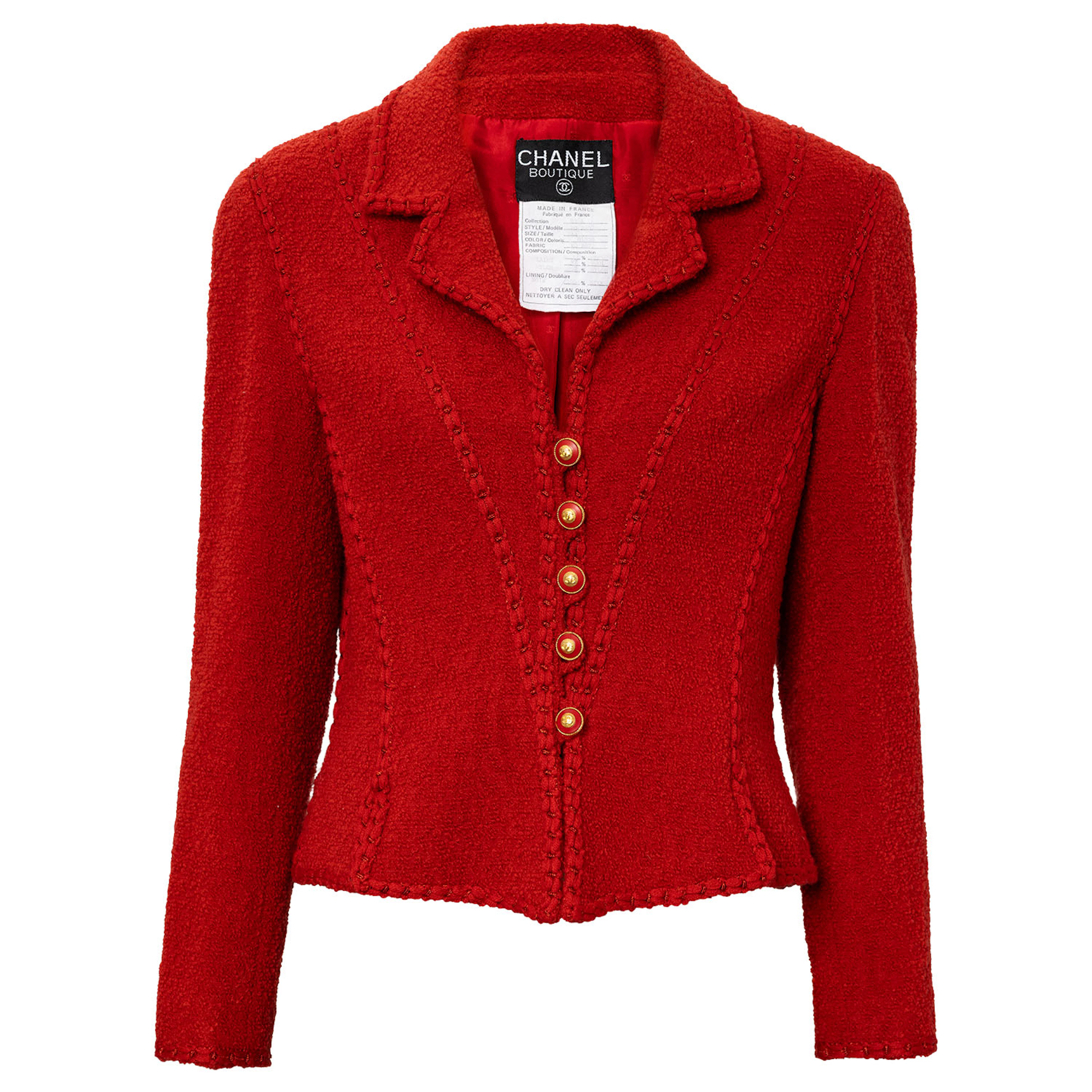 CHANEL BOUTIQUE VINTAGE Jacke, Gr. ca. 38/40, Koll.: A1993.