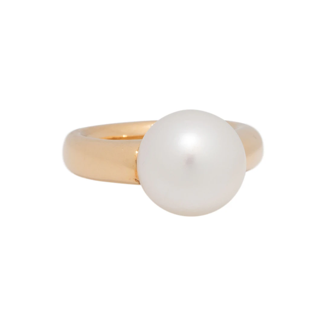 Ring mit feiner Südseeperle 12 mm