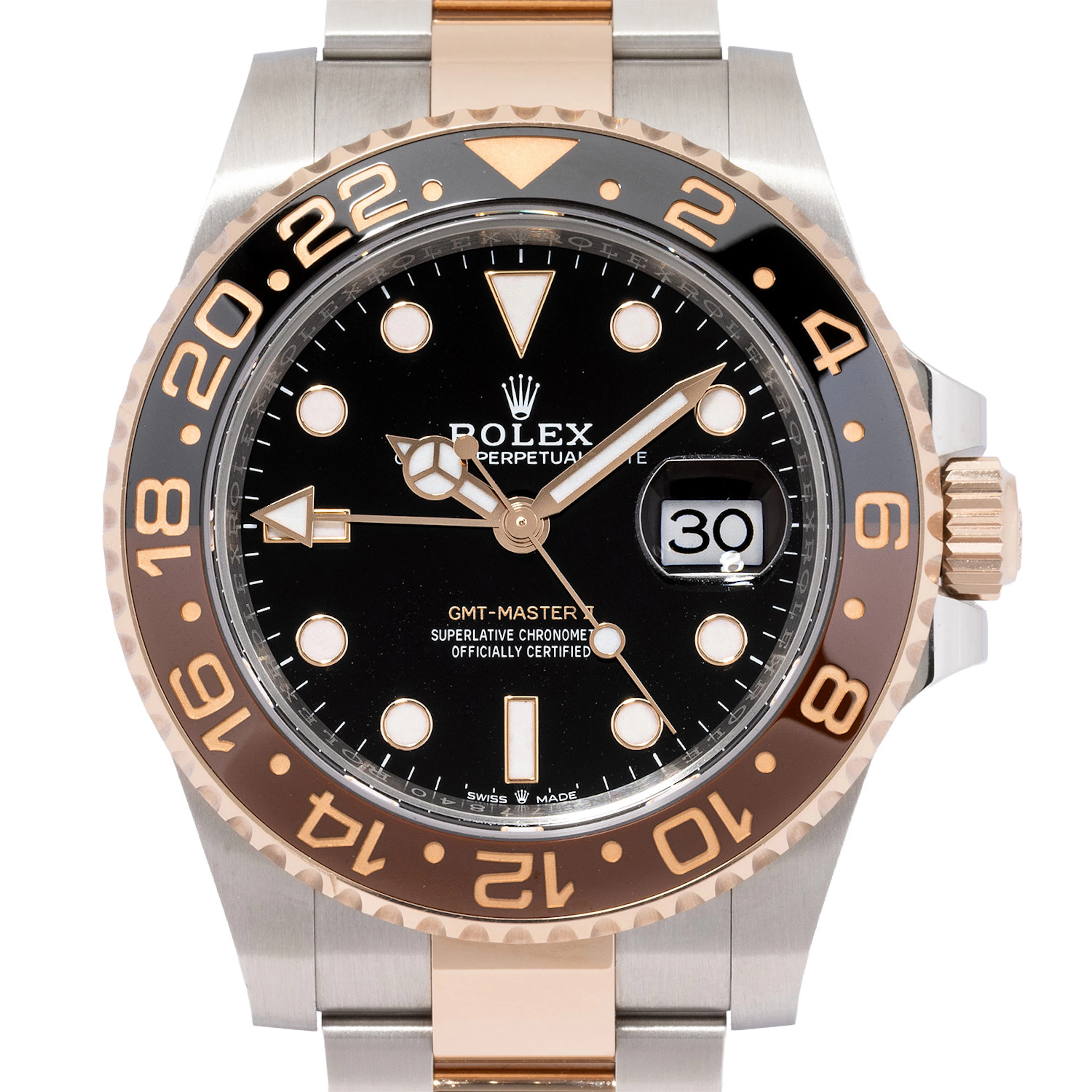 ROLEX GMT-Master II "Root Beer" Ref 126711CHNR Herrenuhr. Ca. 2020er Jahre.