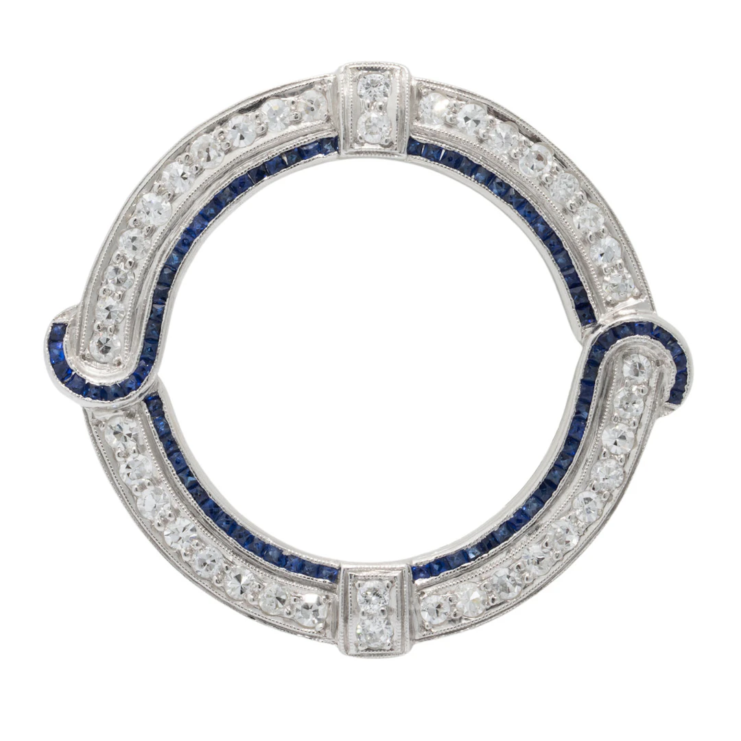 Brosche mit Diamanten