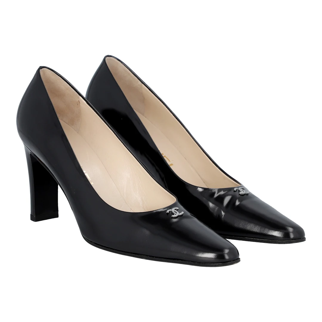 CHANEL VINTAGE Pumps, Gr. 39.