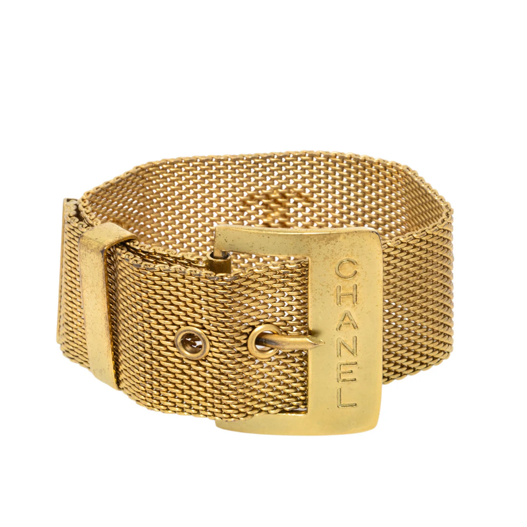 CHANEL VINTAGE Armband "COCO MARK", Länge ca. 17cm.