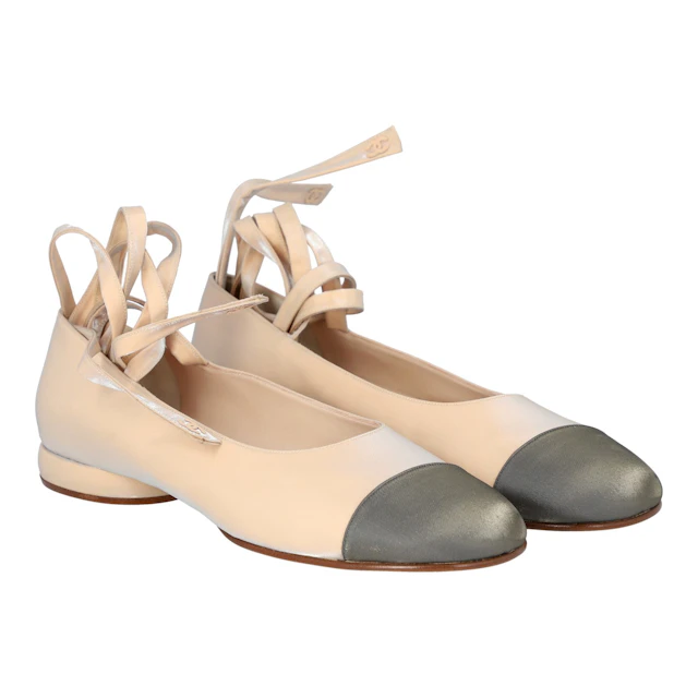 CHANEL VINTAGE Ballerinas, Gr. 39,5.