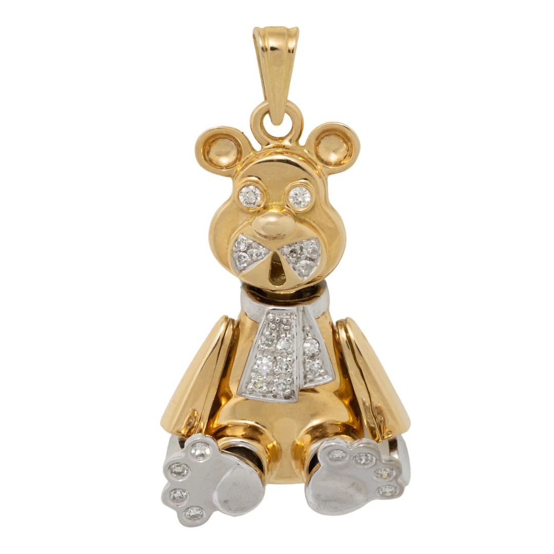 Anhänger "Bär" mit Diamanten
