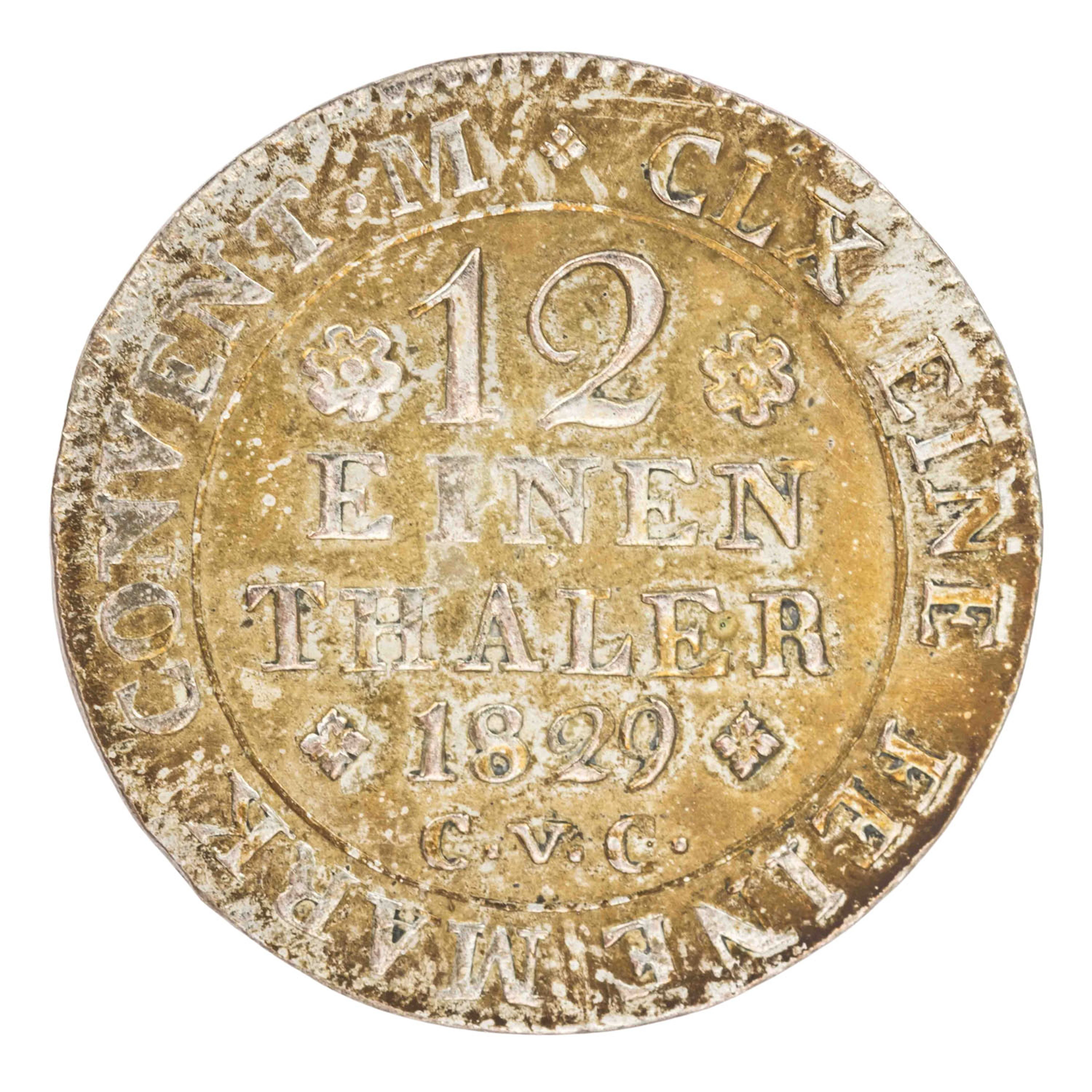 Braunschweig – 1/12 Taler 1829, Karl II. (1823-1830)