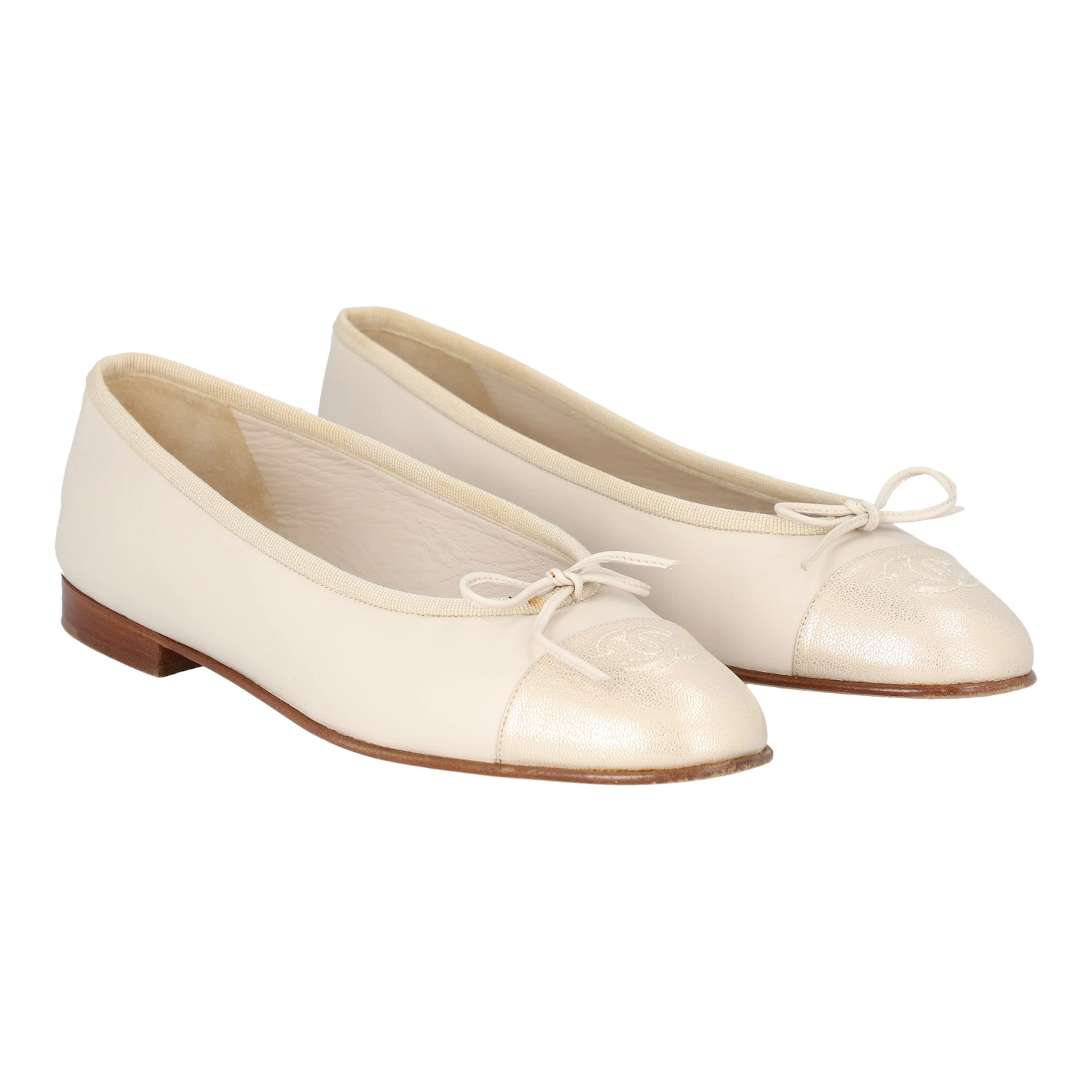 CHANEL Ballerinas, Gr. 38,5.