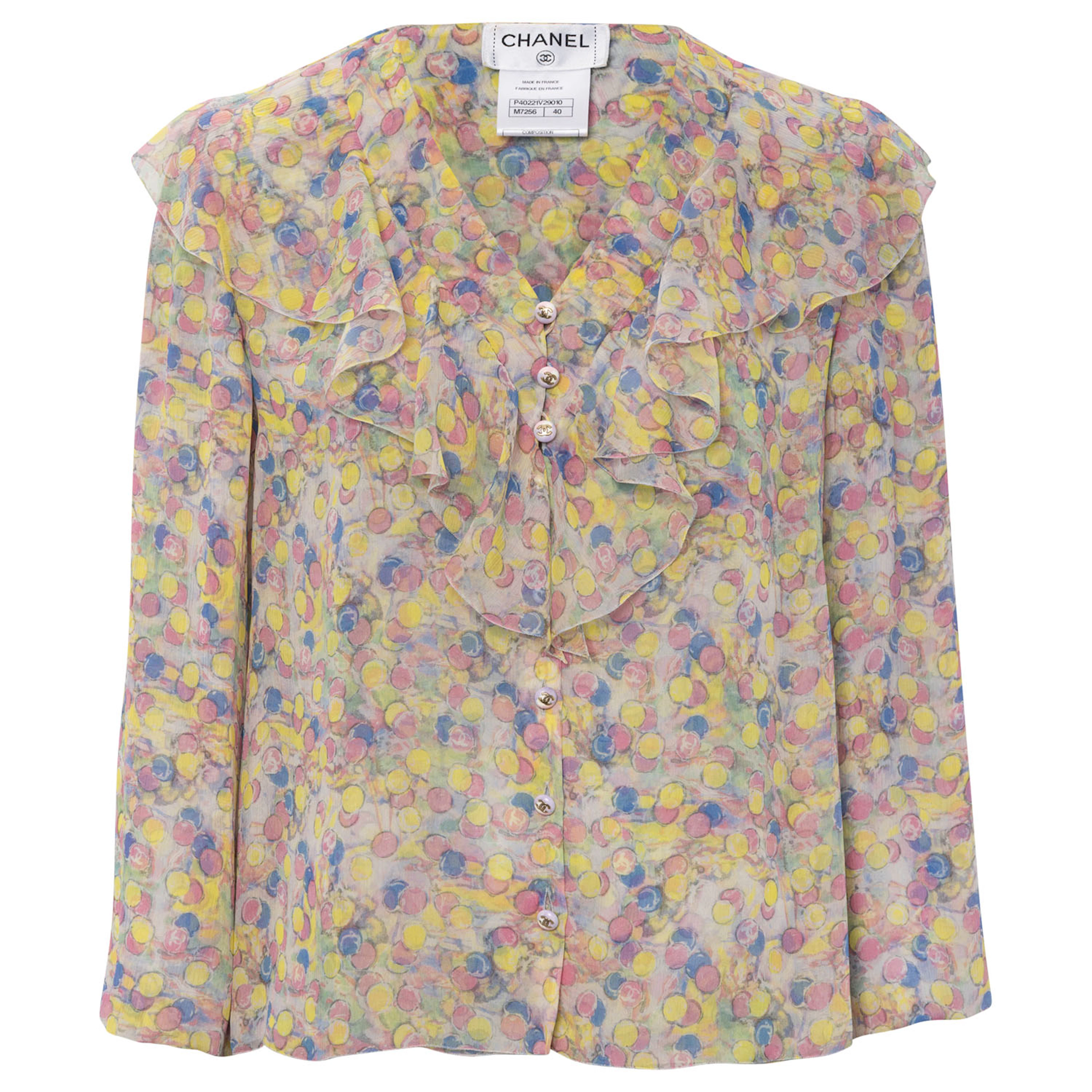 CHANEL Bluse, Gr. 38 (fr. 40), Koll.: 2011.