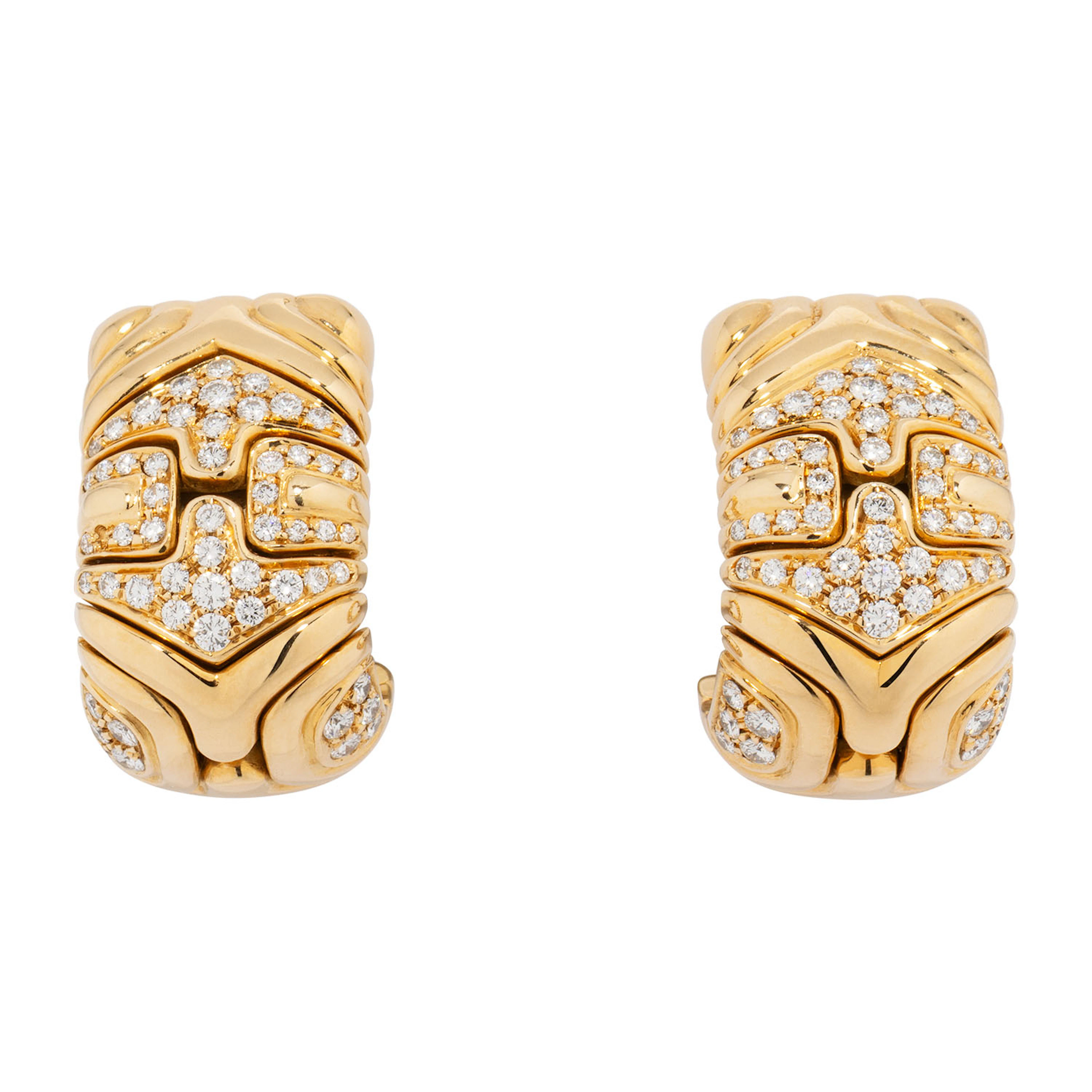 BULGARI Paar Ohrclips "Alveare"