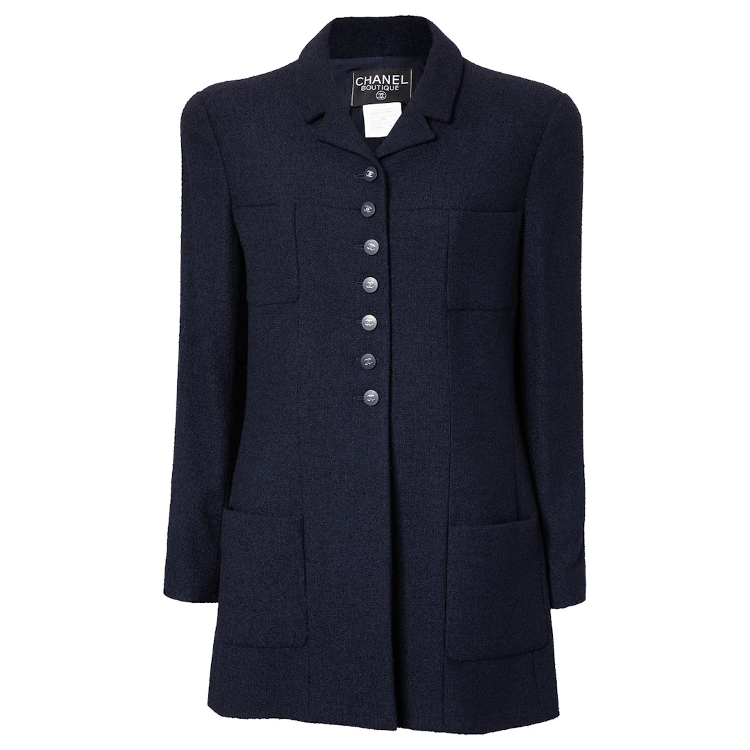 CHANEL BOUTIQUE VINTAGE Jacke, Gr. ca. 40 (fr. 42), Koll.: P1996.