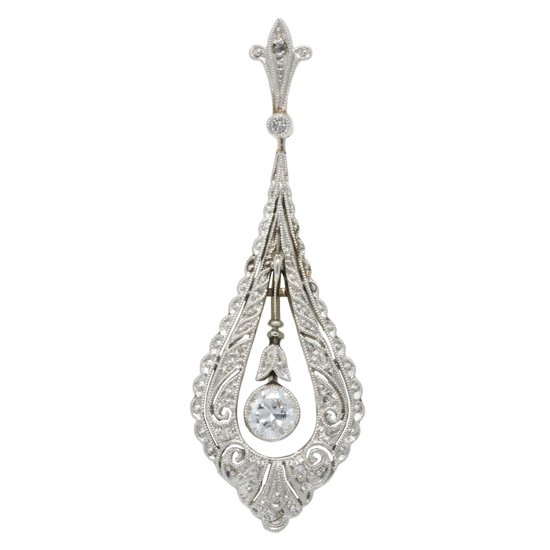 Belle Époque Anhänger mit Diamanten